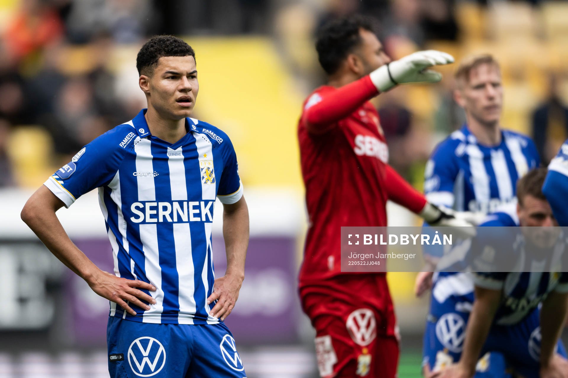 IFK Göteborgs Alexander Jallow deppar