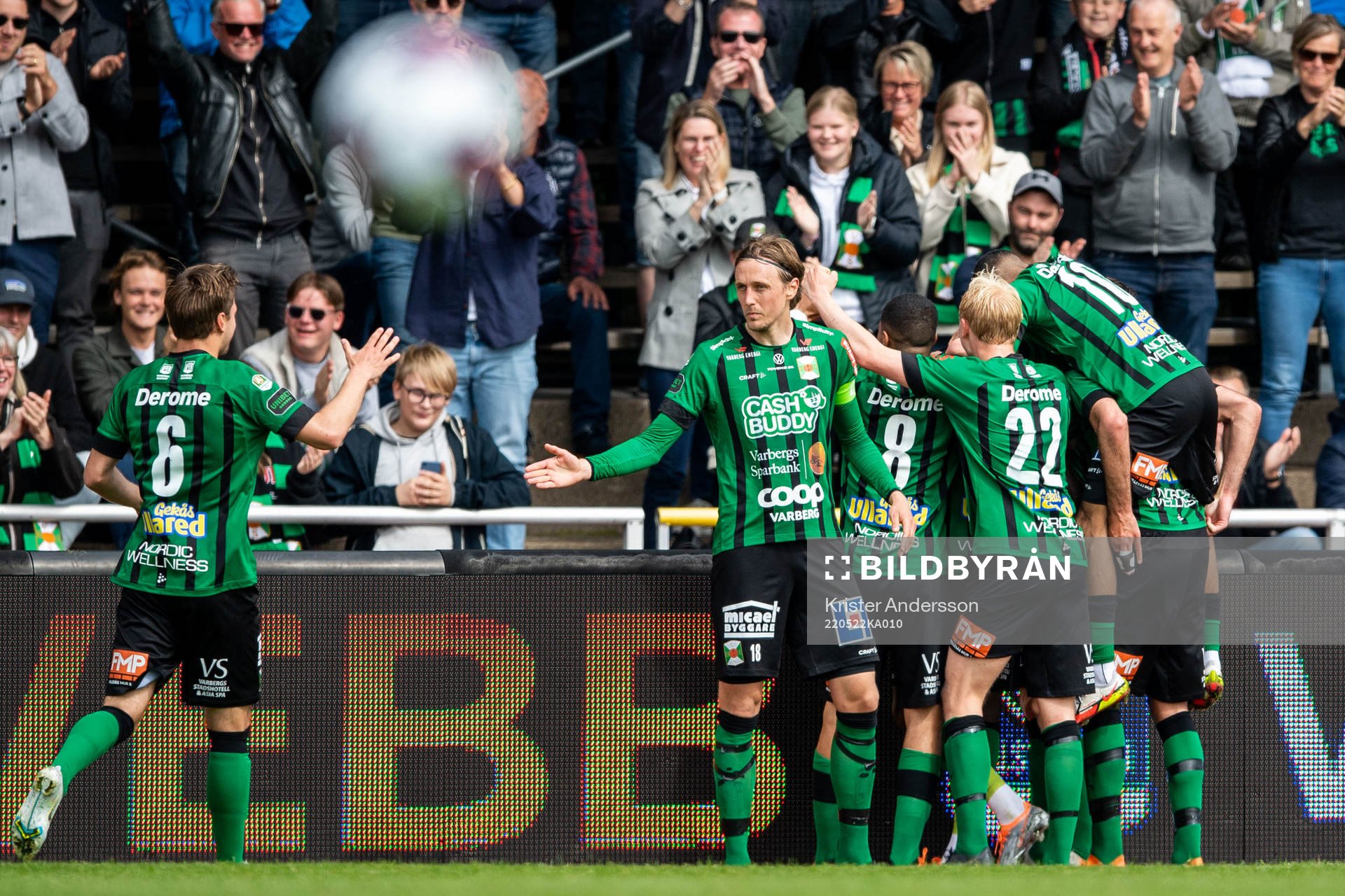 Varbergs Gideon Mensah jublar