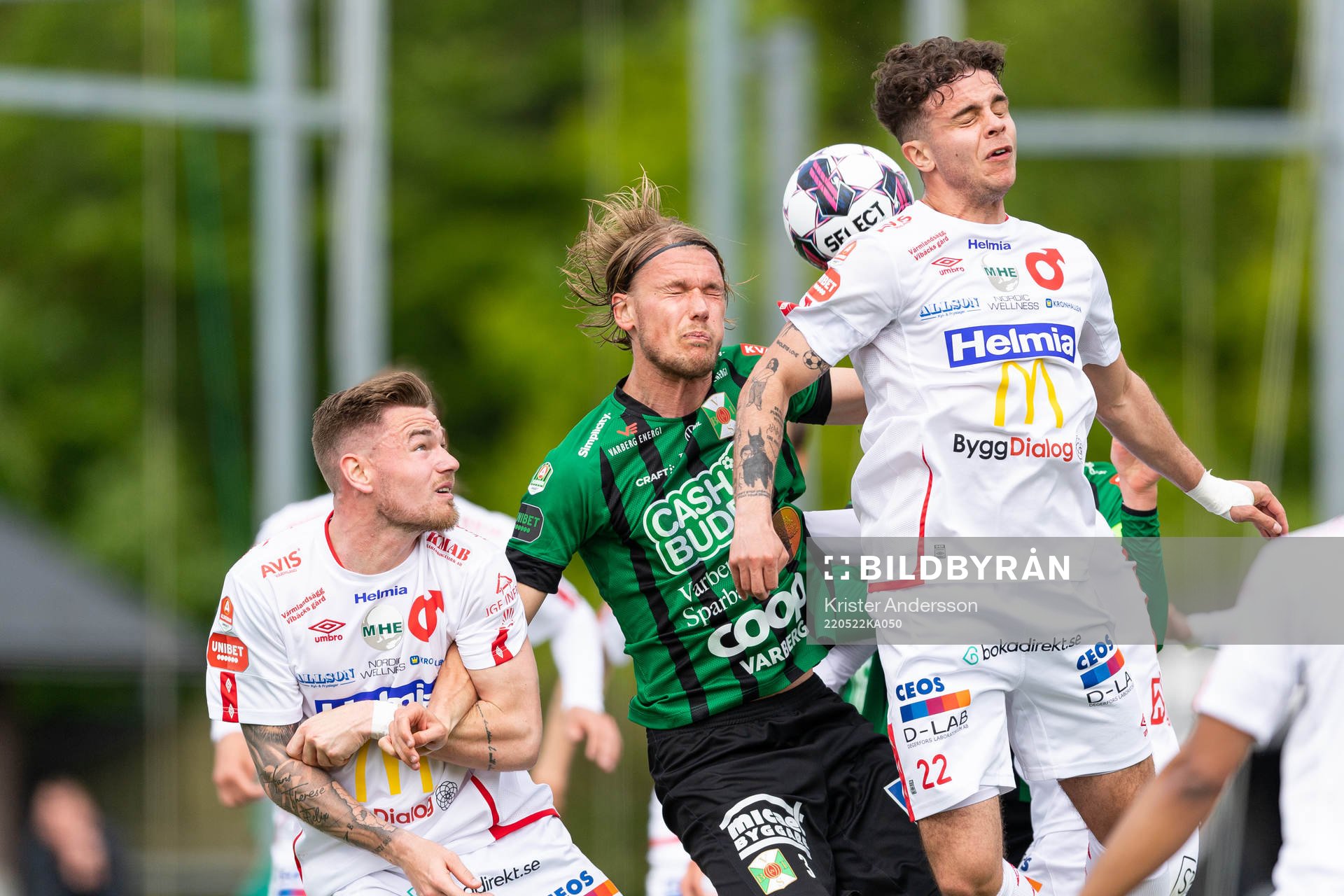 Nickduell mellan Varbergs Hampus Zachrisson och Degerfors