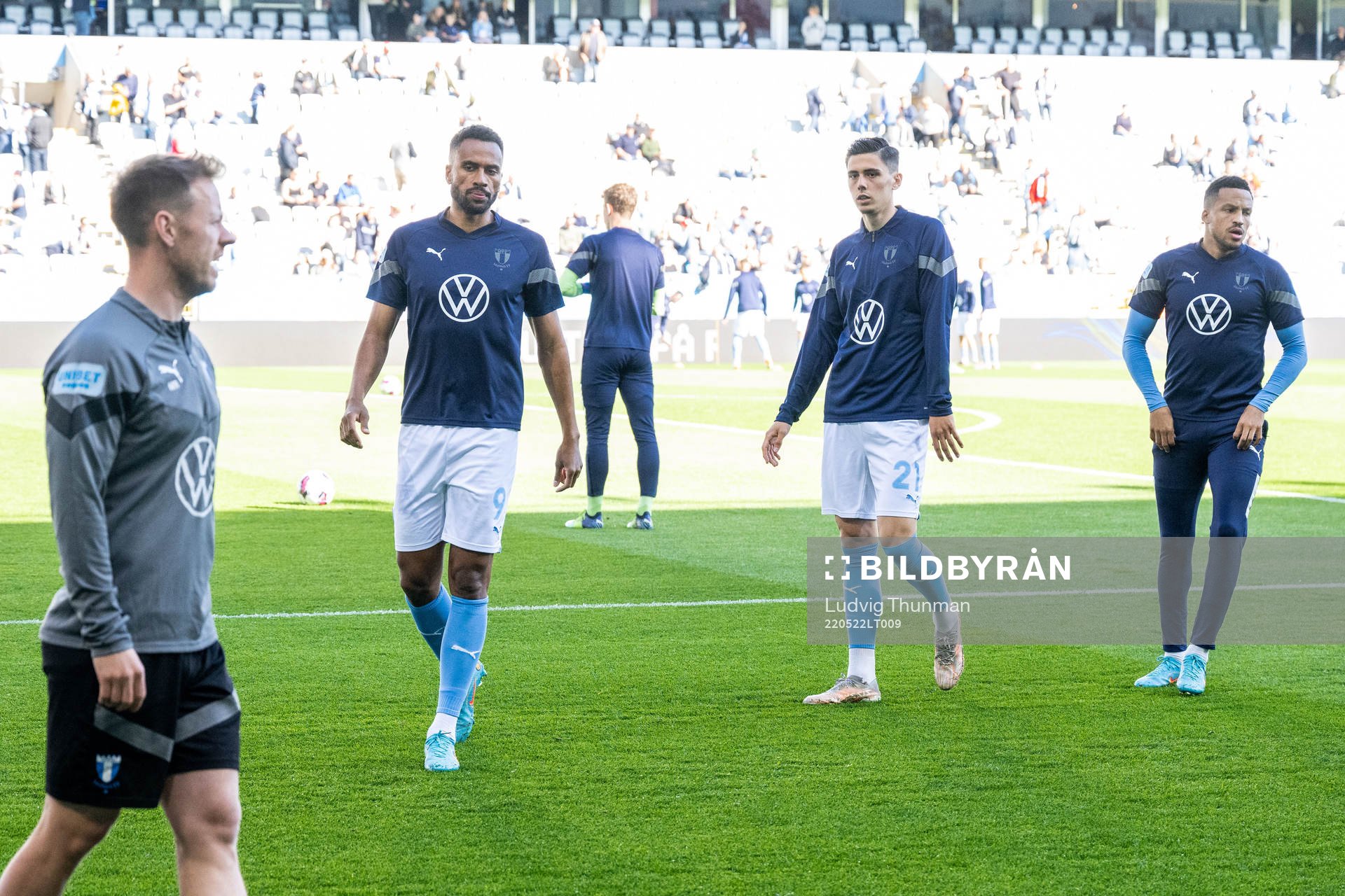 Malmö FFs Isaac Kiese Thelin, Dennis Hadzikadunic och