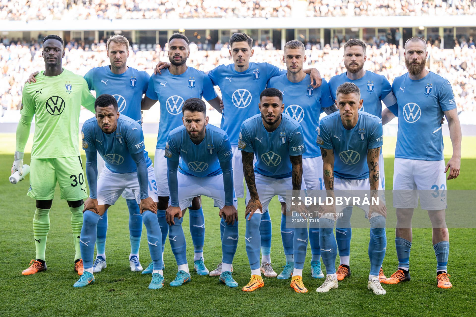Malmö FFs Ismael Diawara, Ola Toivonen, Isaac Kiese