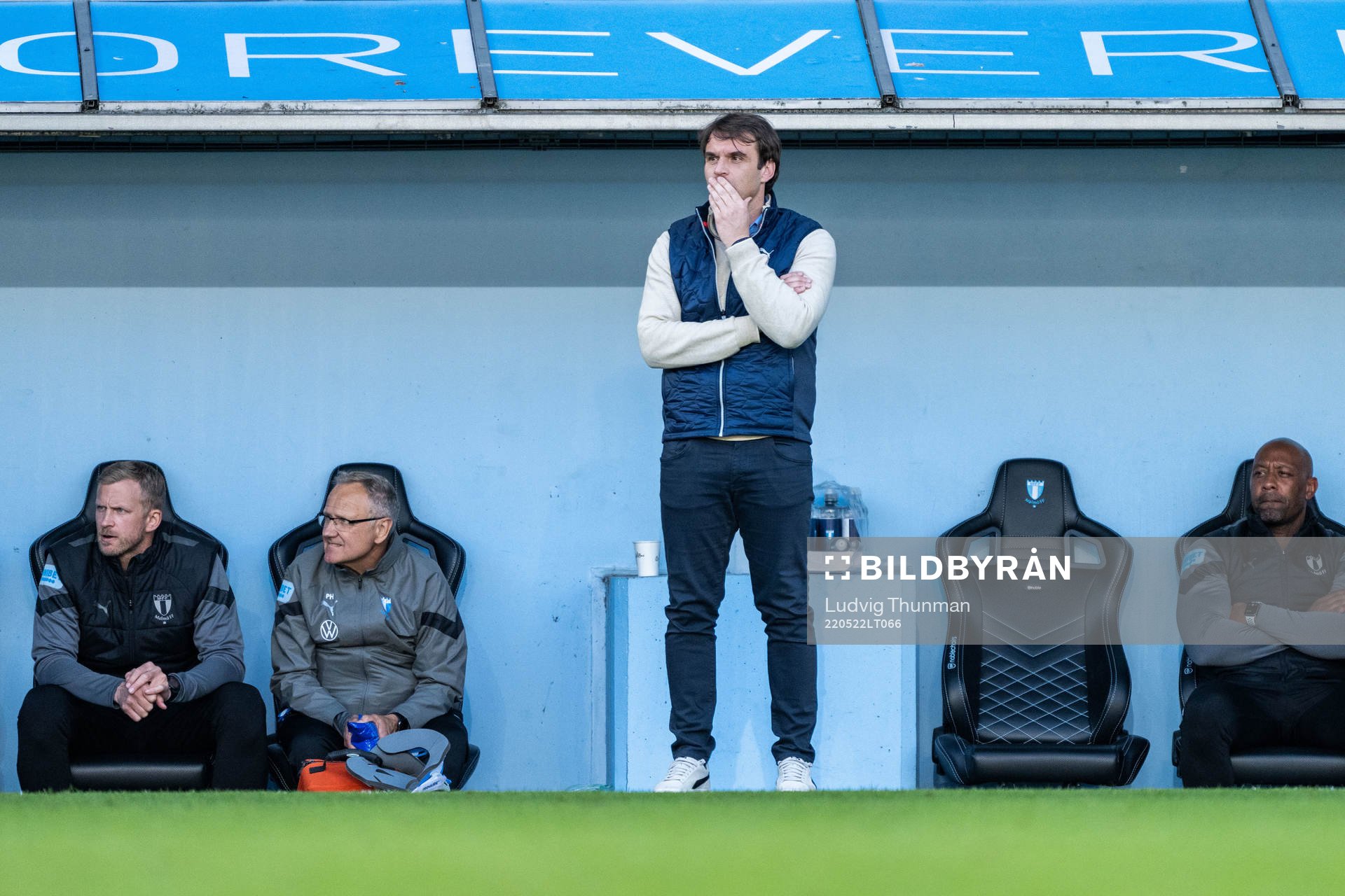 Malmö FFs tränare Milos Milojevic deppar
