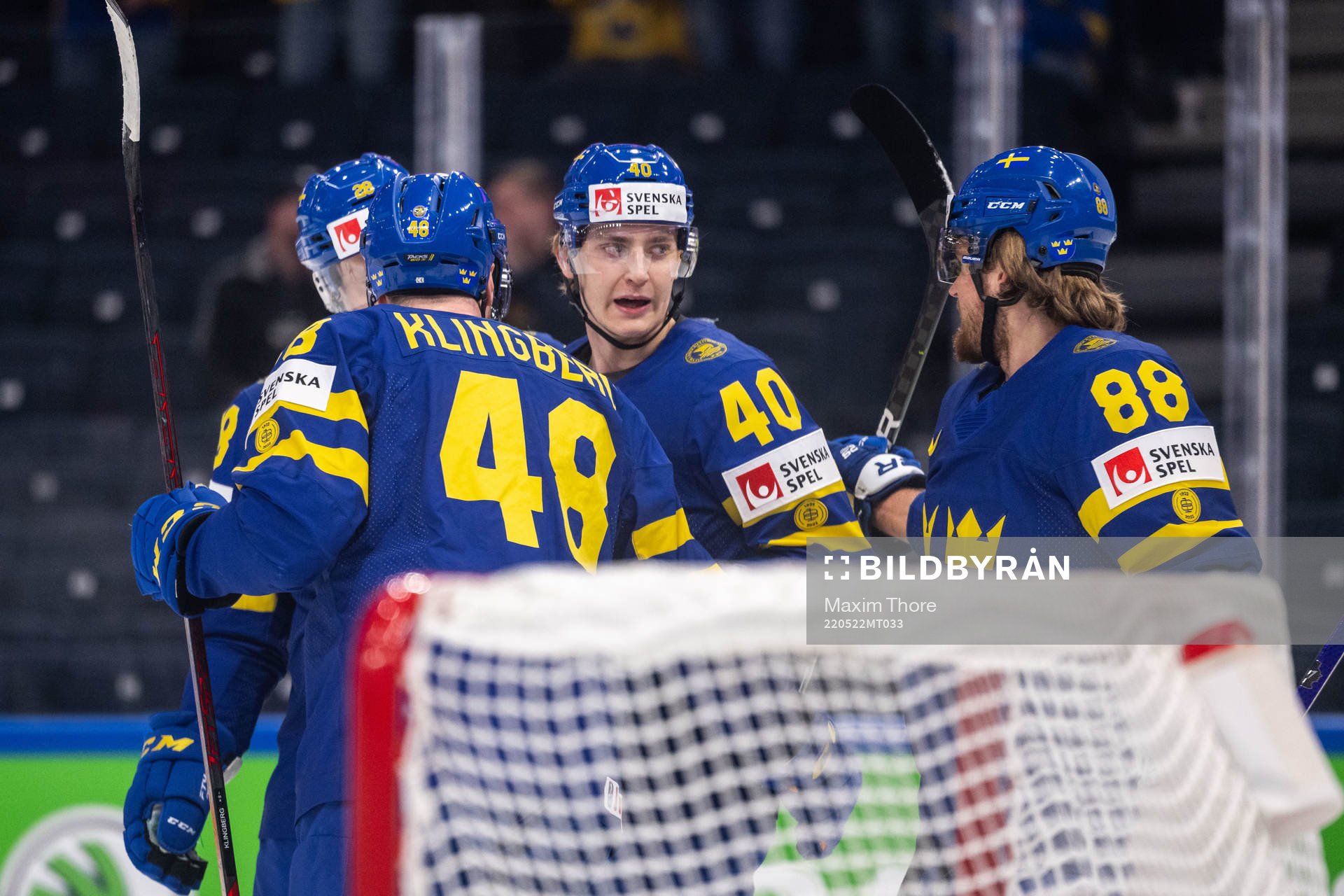 Jacob Peterson of Sweden celebrates 1-0