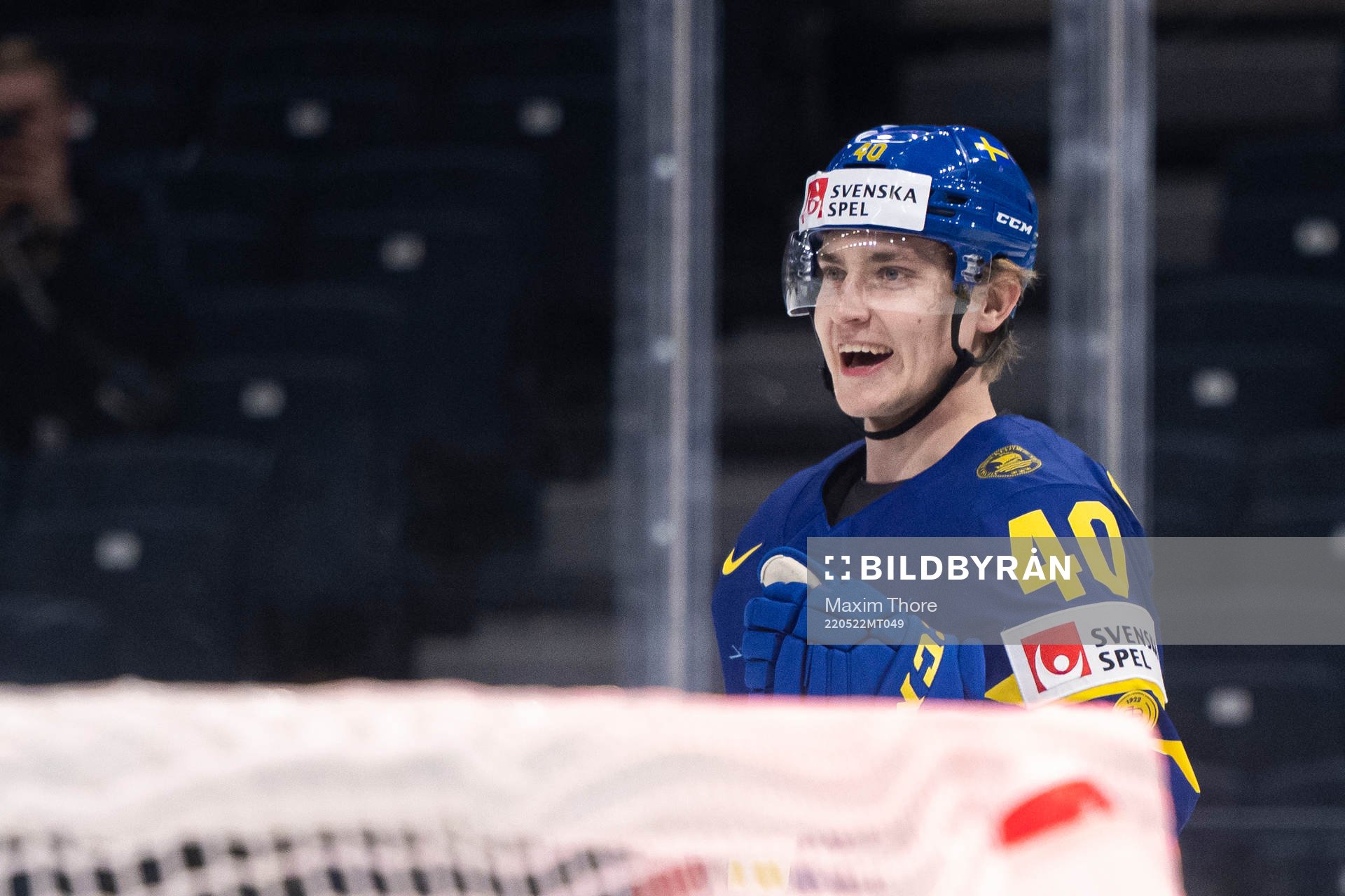 Jacob Peterson of Sweden celebrates