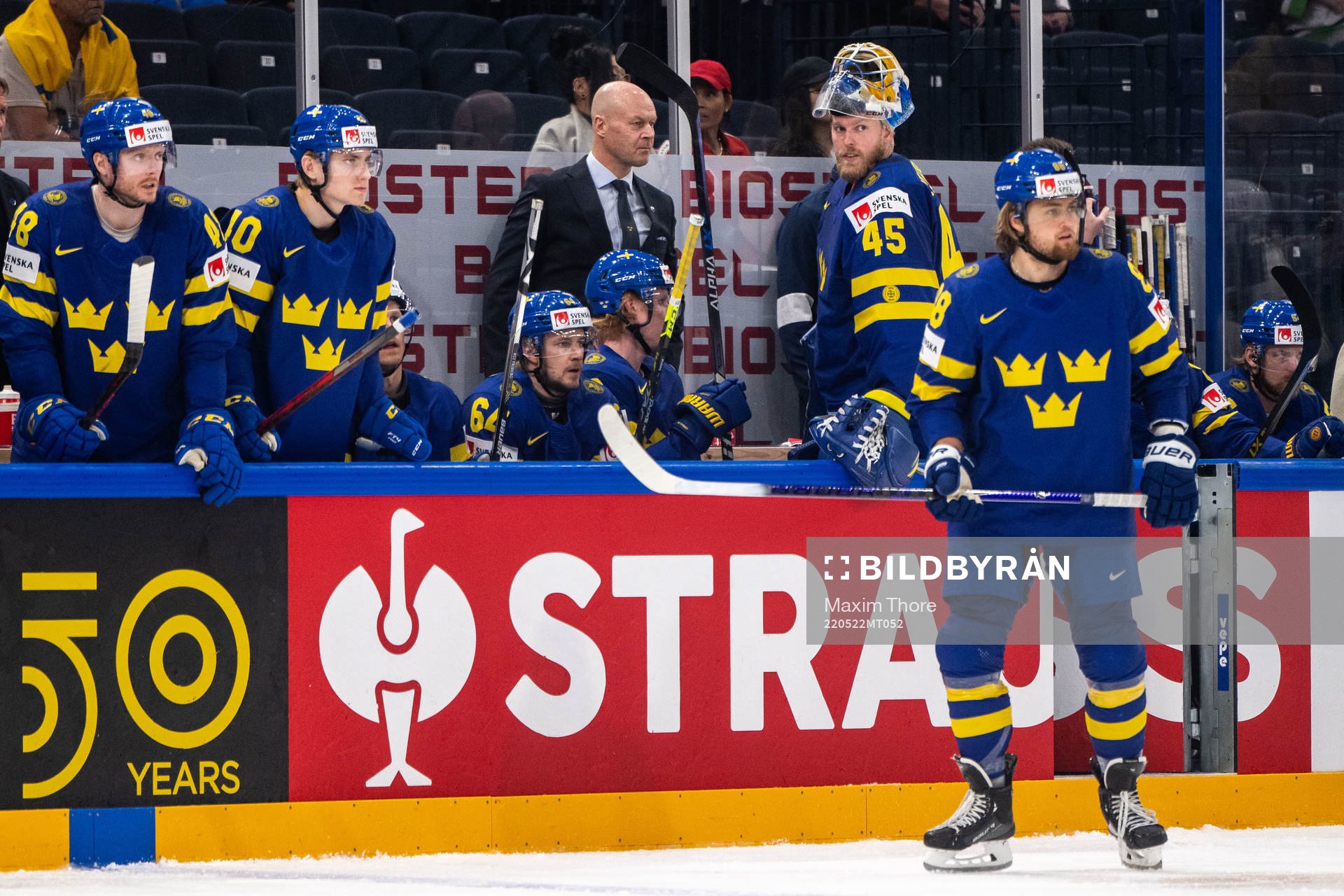 Goaltender Magnus Hellberg of Sweden