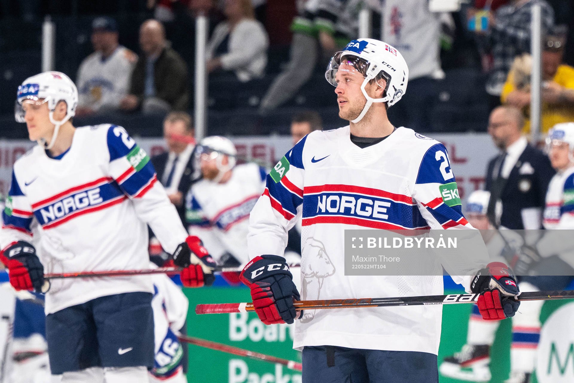 Magnys Geheb of Norway looks dejected