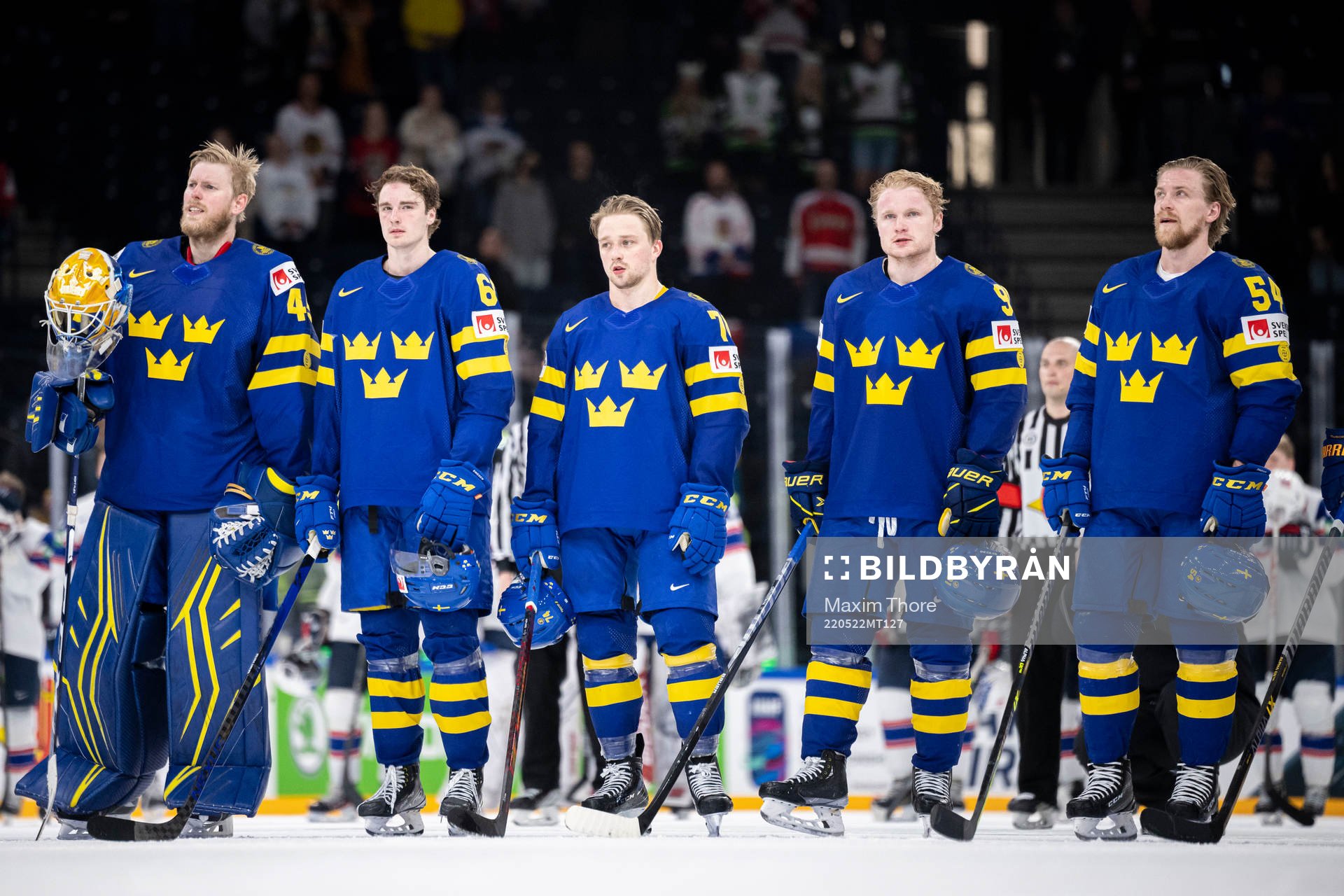 goaltender Magnus Hellberg, Nils Åman, Rasmus Asplund,