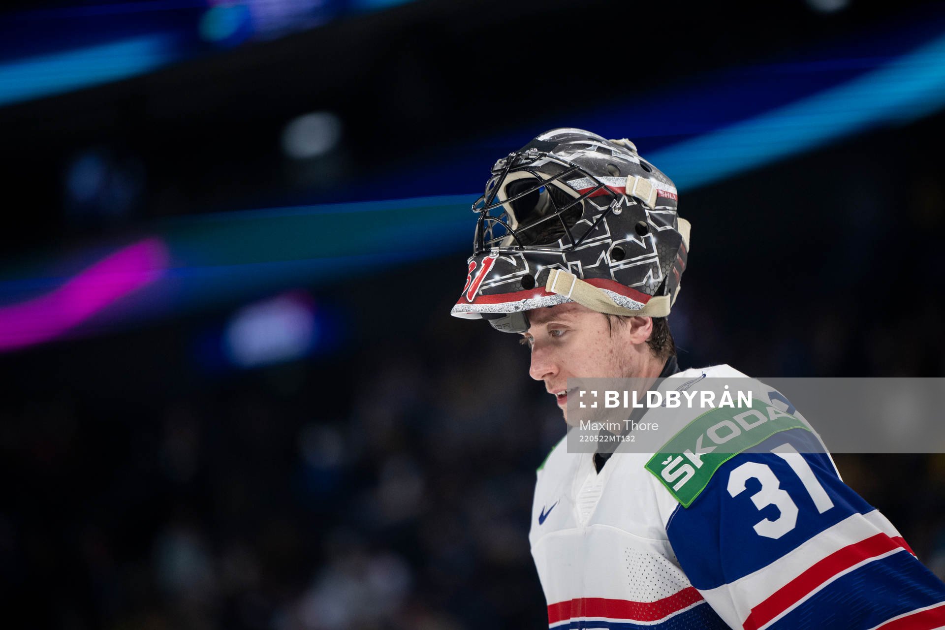 Goaltender Jonas Arntzen of Norway