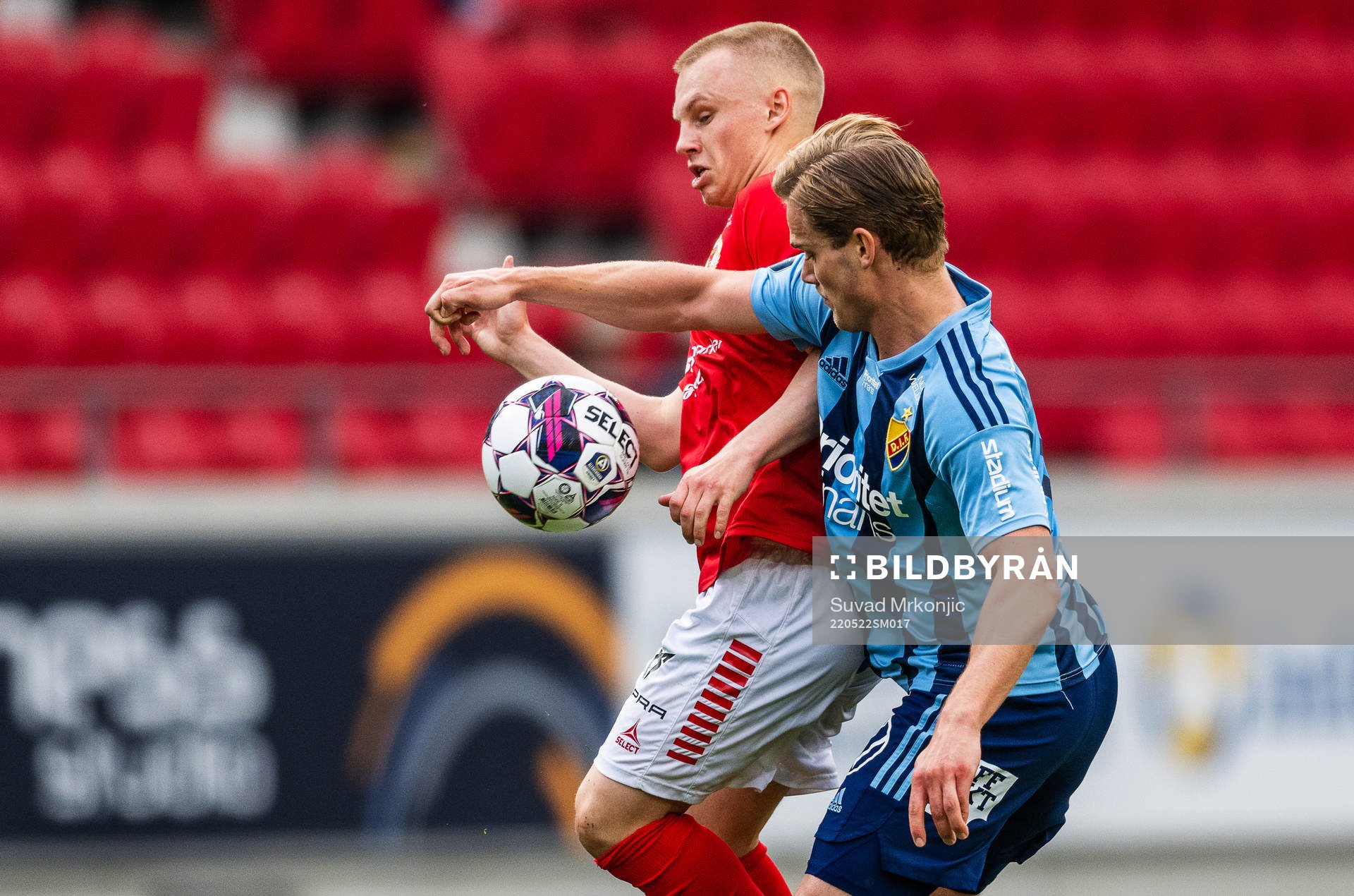 Kalmars Isak Jansson och Djurgårdens Hampus Finndell
