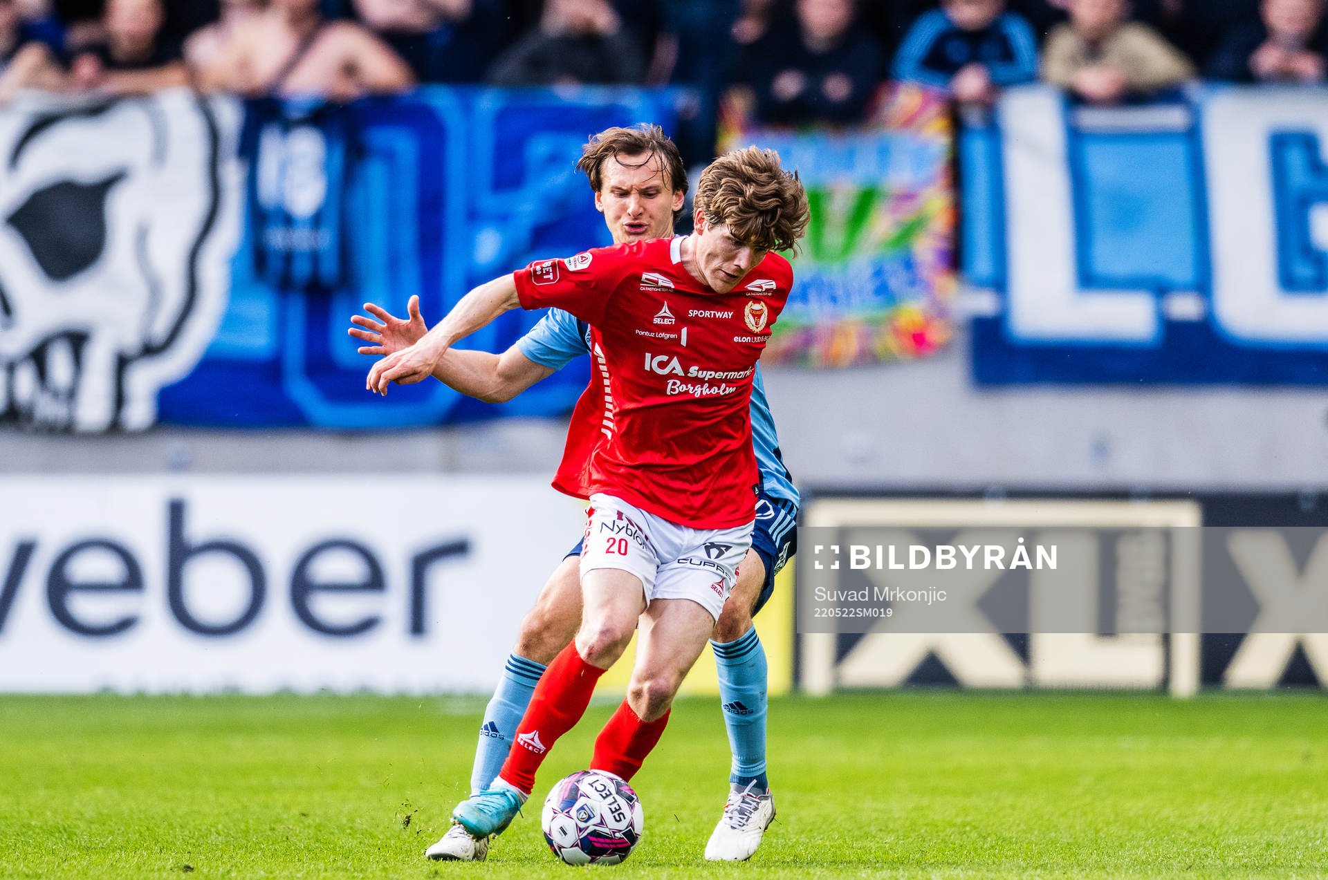 Djurgårdens Hjalmar Ekdal och Kalmars Oliver Berg