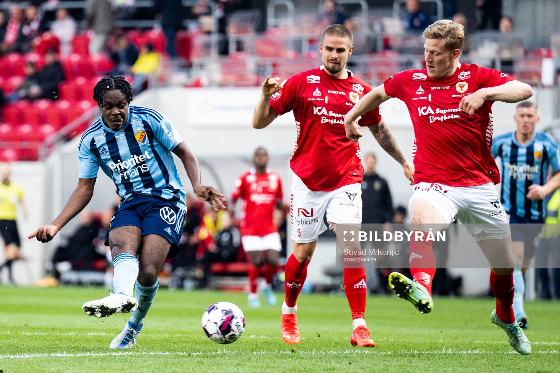 Djurgårdens Joel Asoro och Kalmars Lars Sætra
