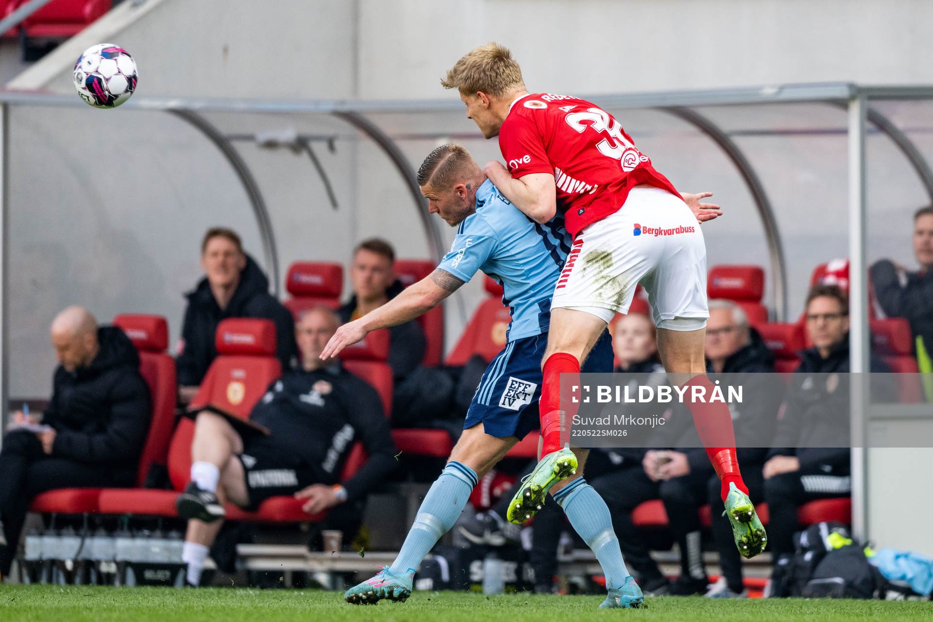 Djurgårdens Victor Edvardsen och Kalmars Lars Sætra