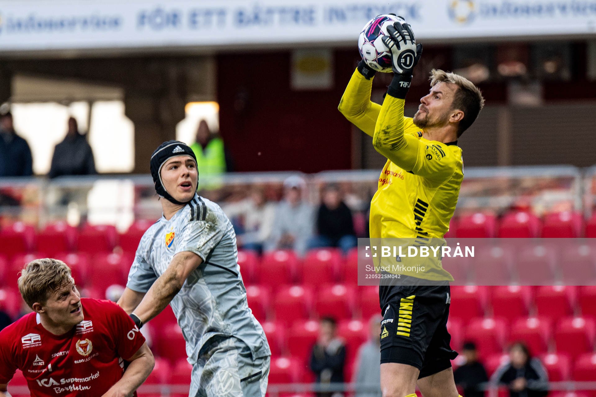 Djurgårdens målvakt Jacob Widell Zetterström och Kalmars