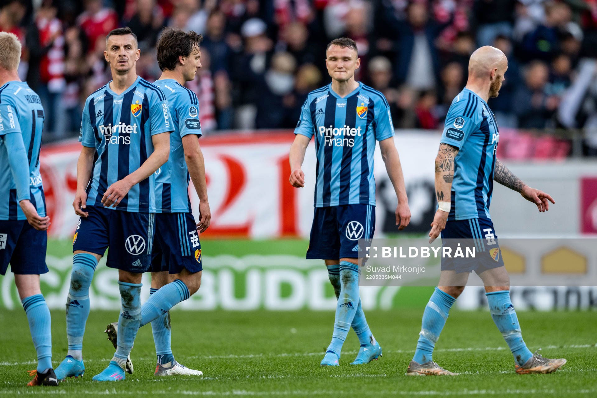 Djurgårdens spelare deppar