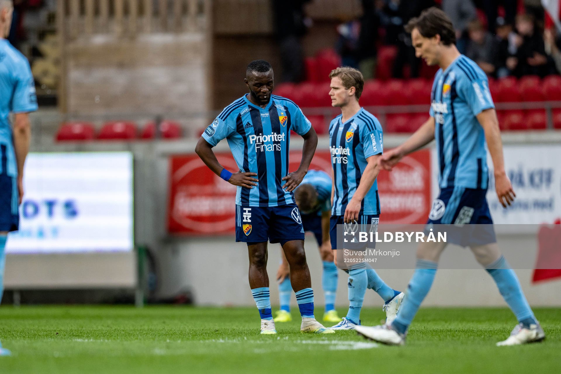 Djurgårdens spelare deppar