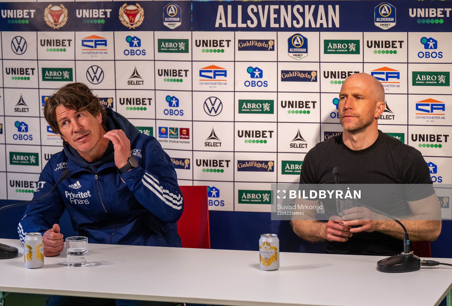 Djurgårdens tränare Thomas Lagerlöf och Kalmars tränare