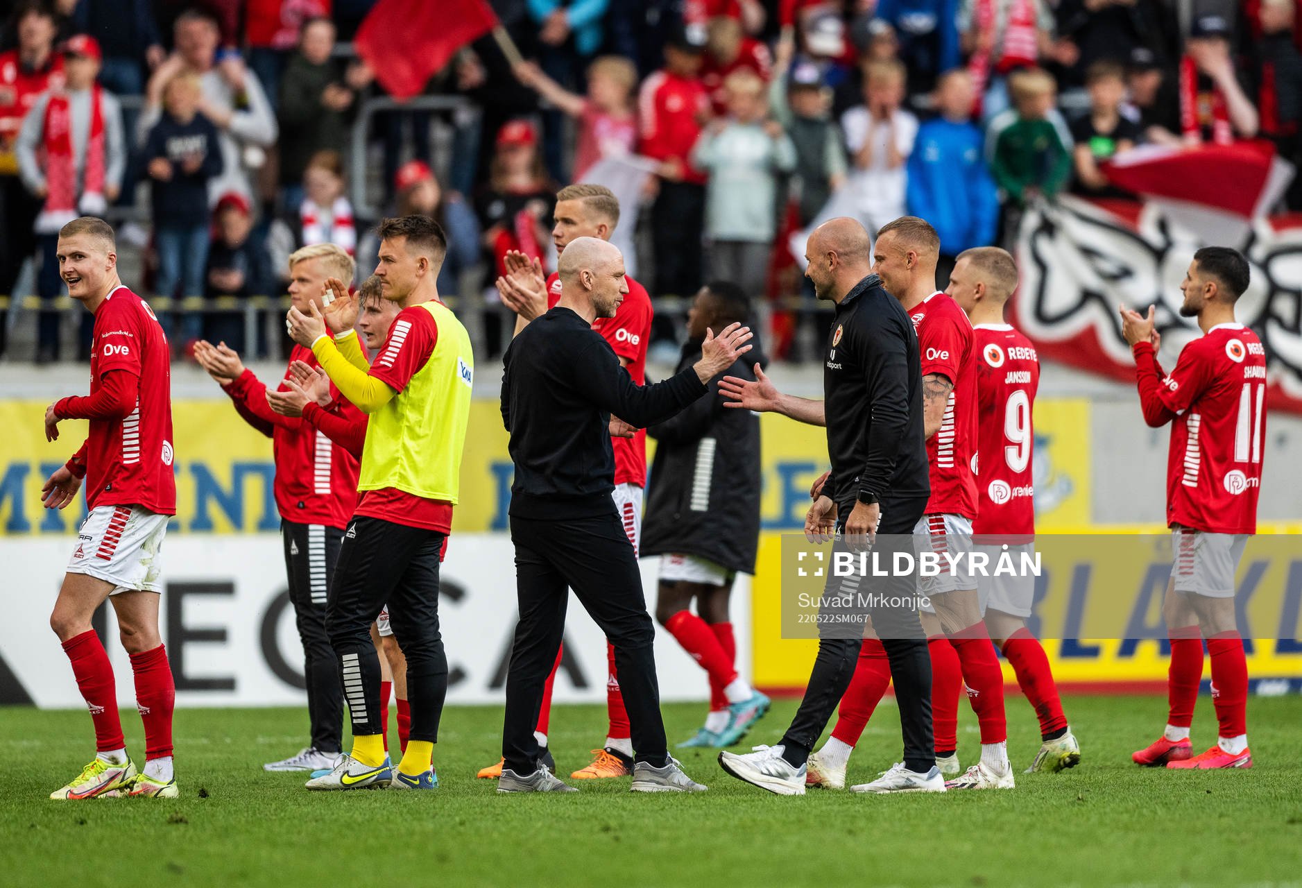 Kalmars tränare Henrik Rydström under fotbollsmatchen i Allsvenskan mellan Kalmar och Djurgården den 22 maj 2022 i Kalmar. 