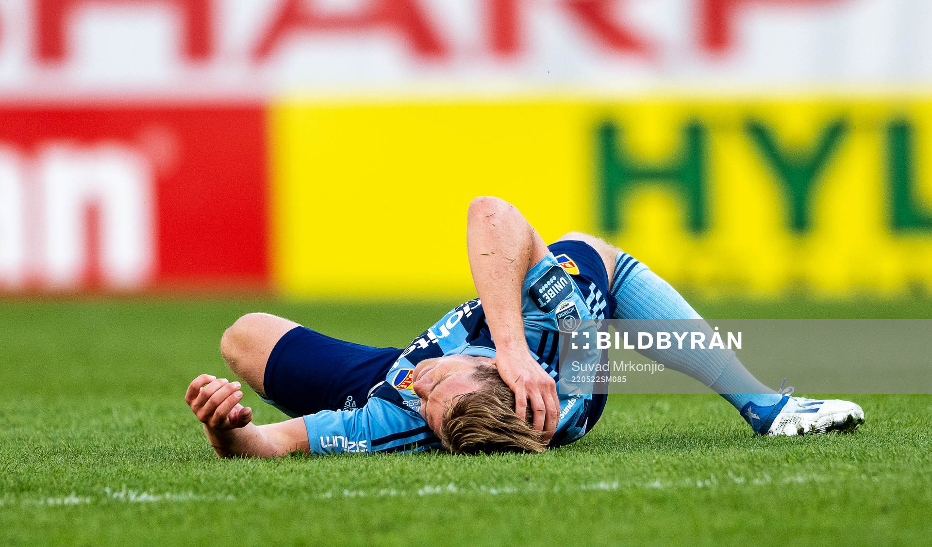 Djurgårdens Hampus Finndell har ont