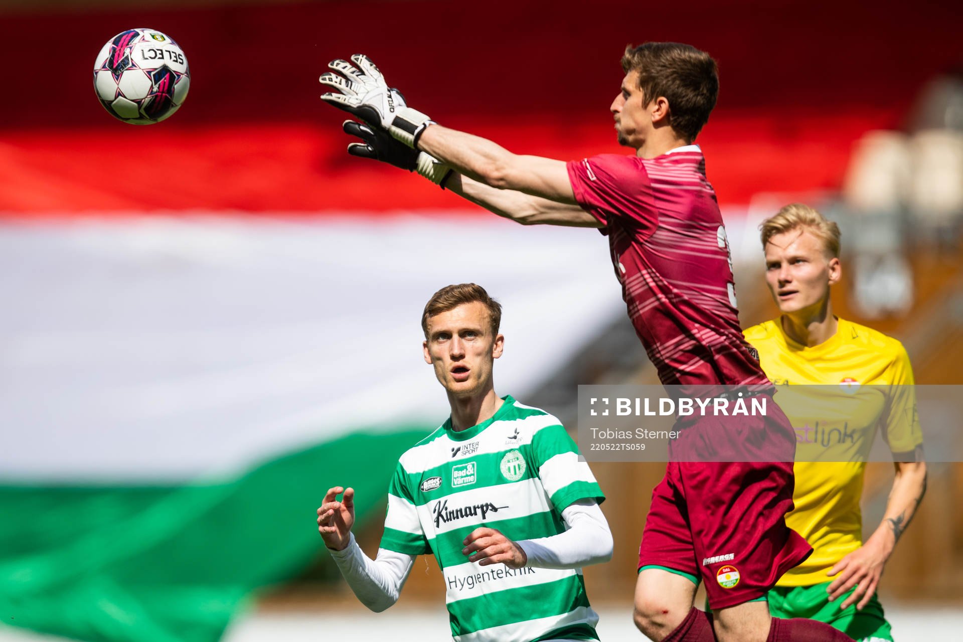 Dalkurds målvakt Bobby Allain och Viktor Granath