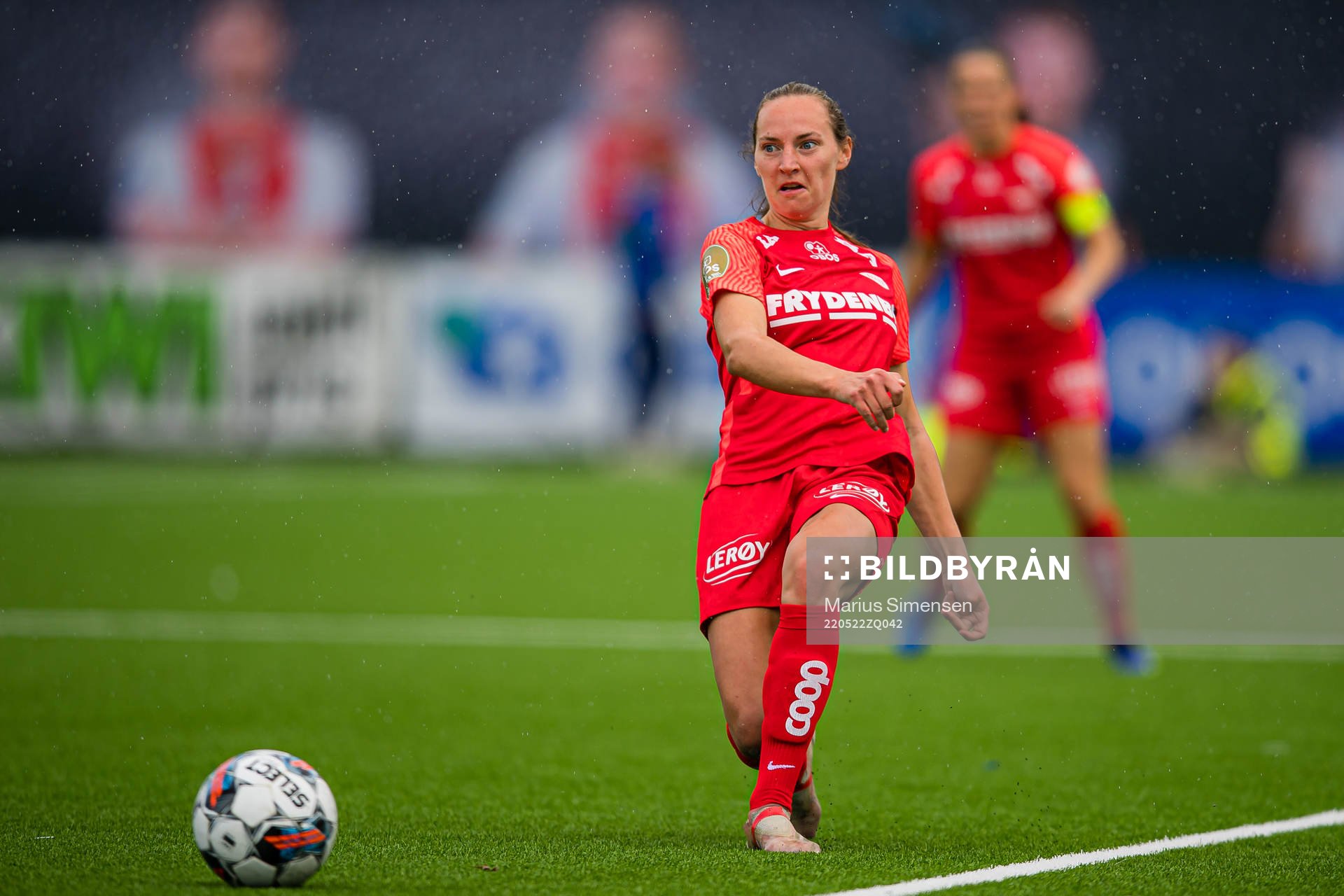 Marit Bratberg Lund of Brann during the Toppserien football match between Kolbotn and Brann on May 22, 2022 in Oslo.