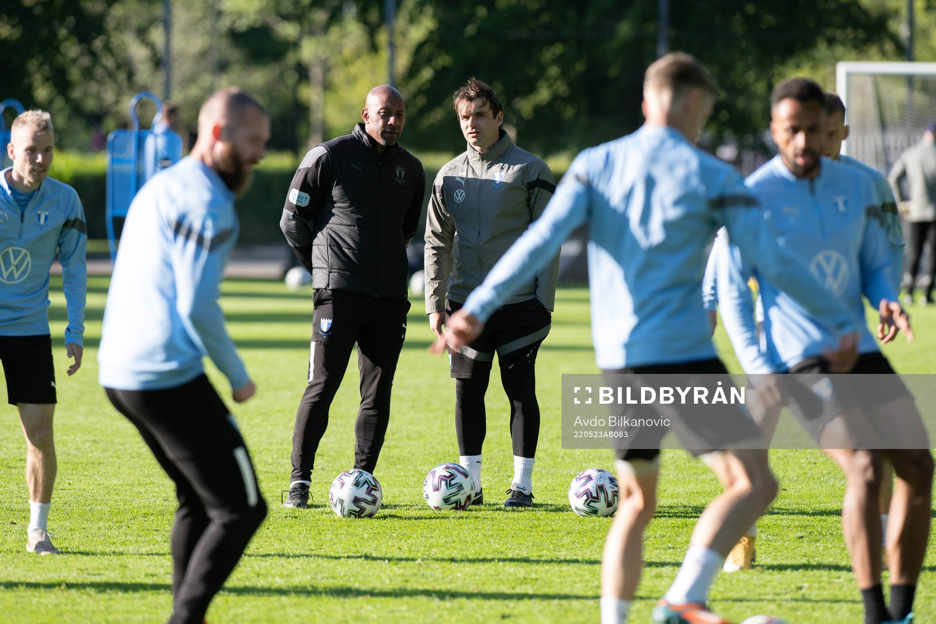 Malmö FFs tränare Milso Milosevic och assisterande