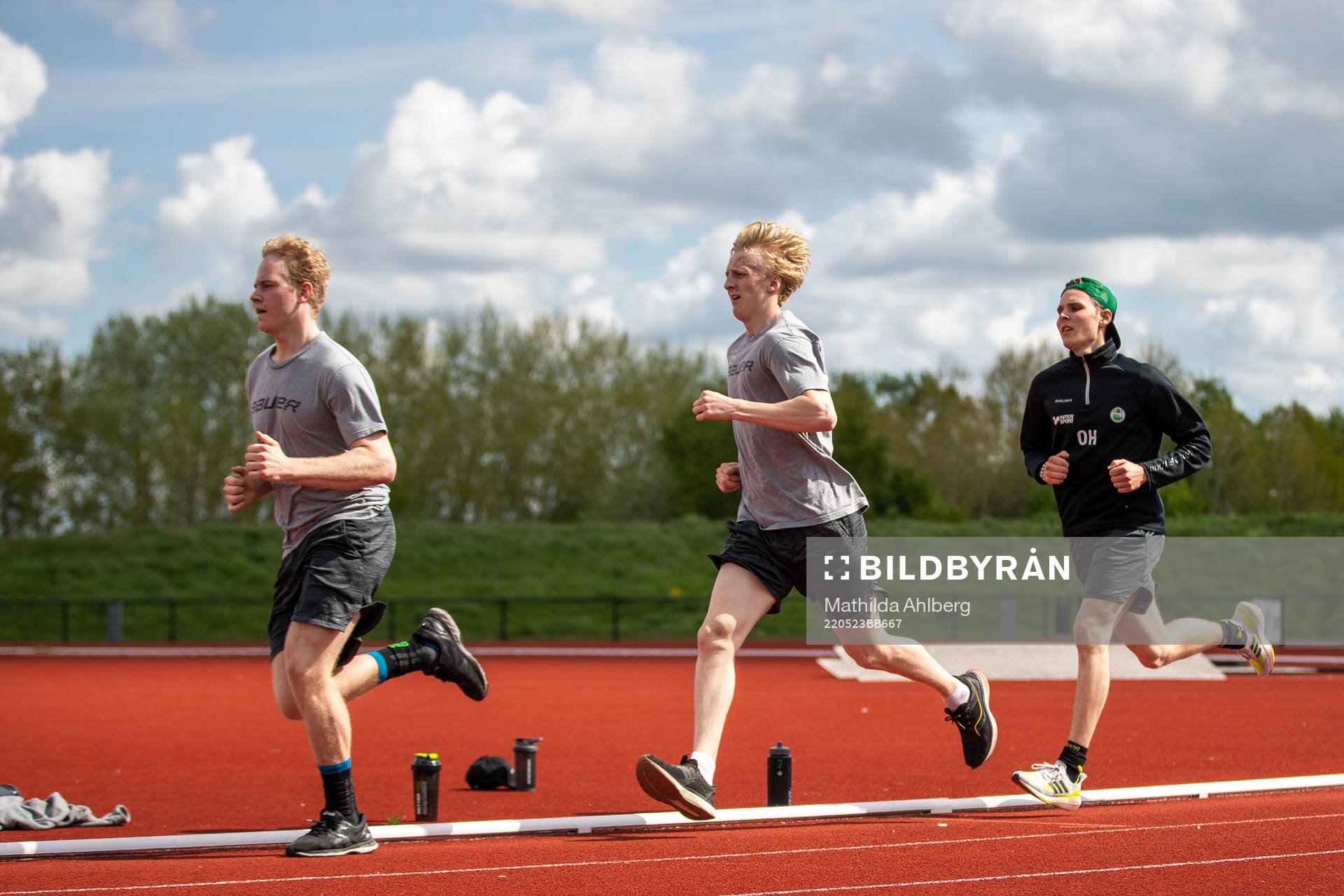 Theodor Niederbach, Adam Engström och Oskar Hassel