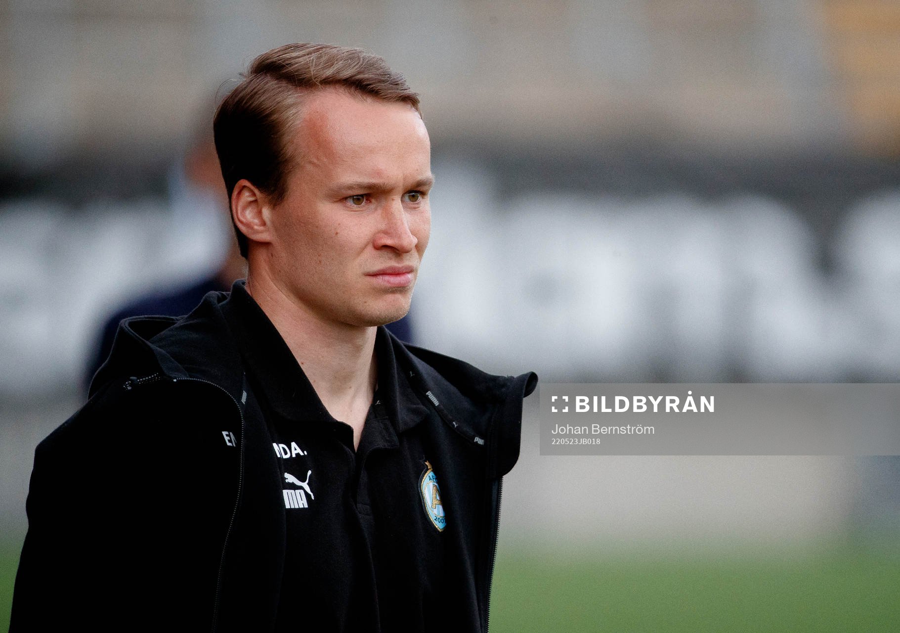 AFC Eskilstunas assisterande tränare Robert Åstedt under fotbollsmatchen i Superettan mellan Örebro och AFC Eskilstuna den 23 maj 2022 i Örebro. 