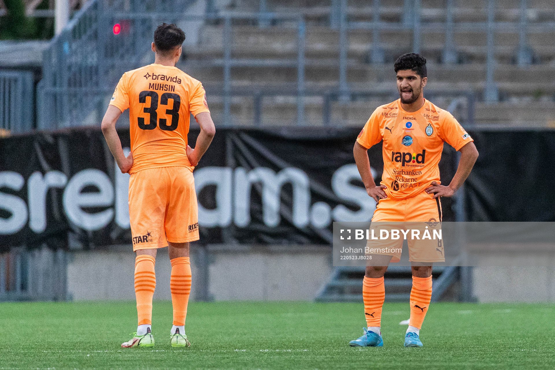 AFC Eskilstunas Amar Muhsin och Ishak Shamoun deppar