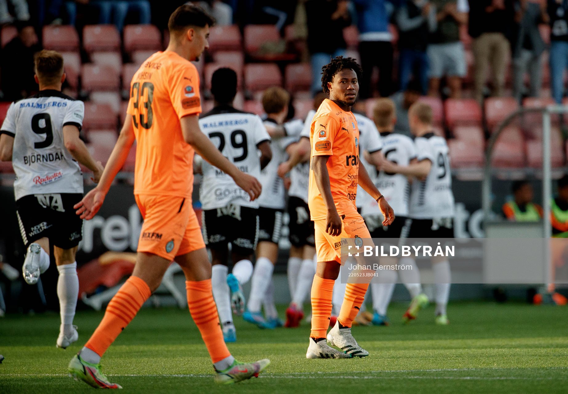 AFC Eskilstunas Abdul-Halik Hudu deppar vid 1-0 målet