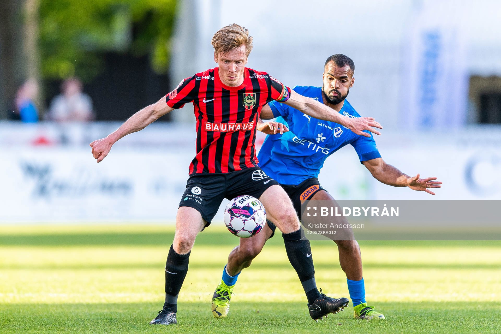 Brommapojkarnas Gustav Sandberg Magnusson och Halmstads