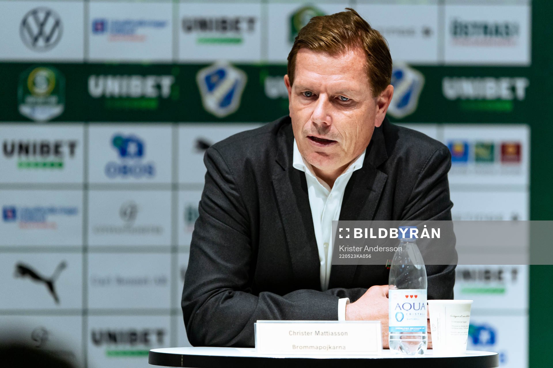 Brommapojkarnas tränare Christer Mattiasson