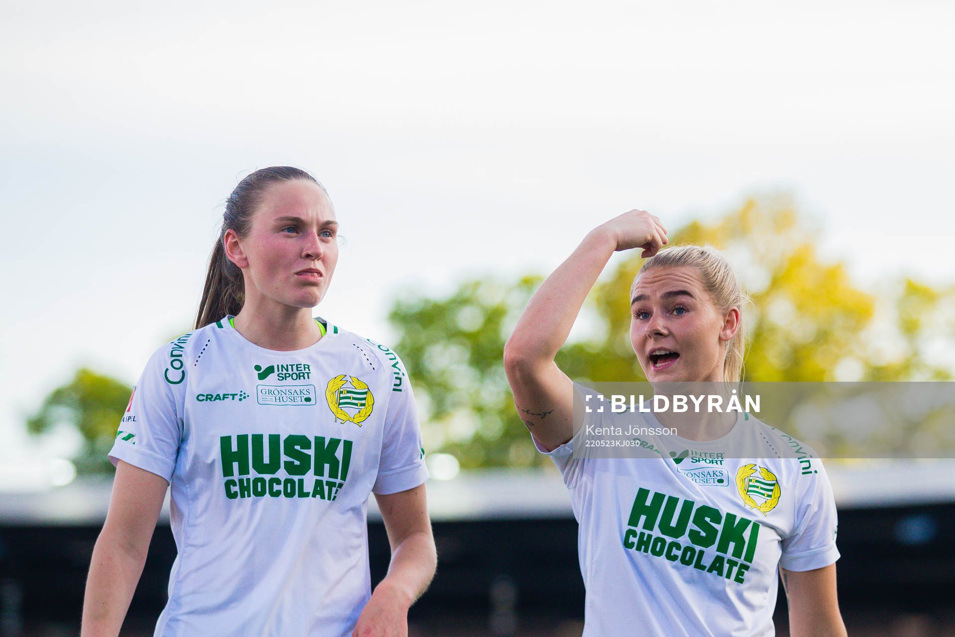 Hammarbys Vilde Hasund och Emma Jansson deppar