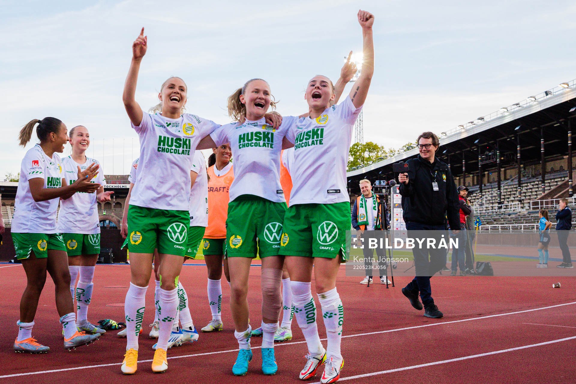 Hammarbys Alice Carlsson, Matilda Vinberg och Emma Jansson