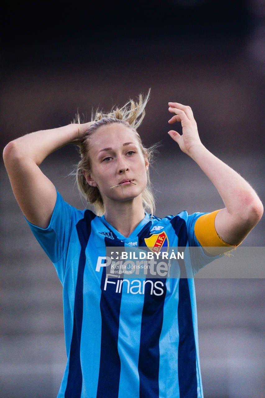 Djurgårdens Sanna Kullberg deppar