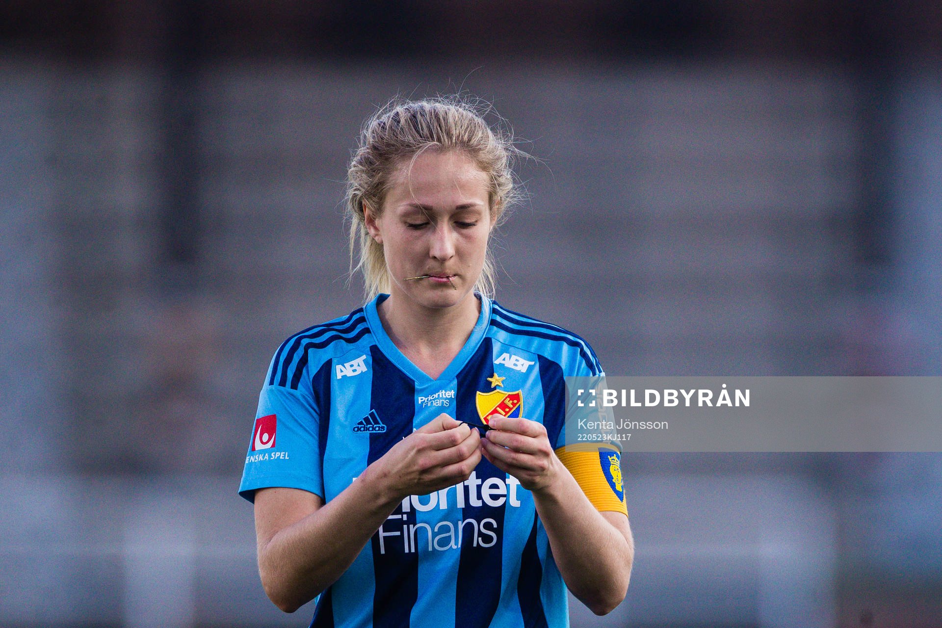 Djurgårdens Sanna Kullberg deppar