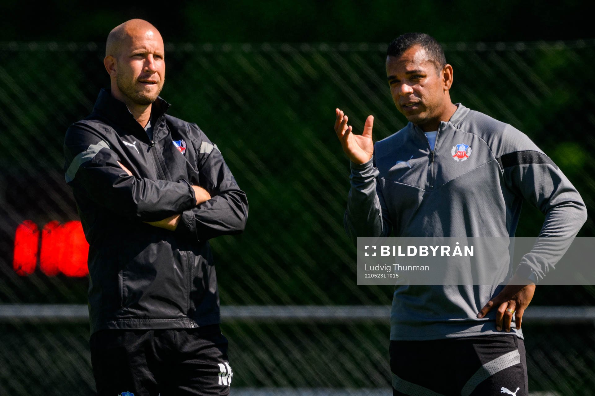 Tränare Alvaro Santos och assisterande tränare Mattias