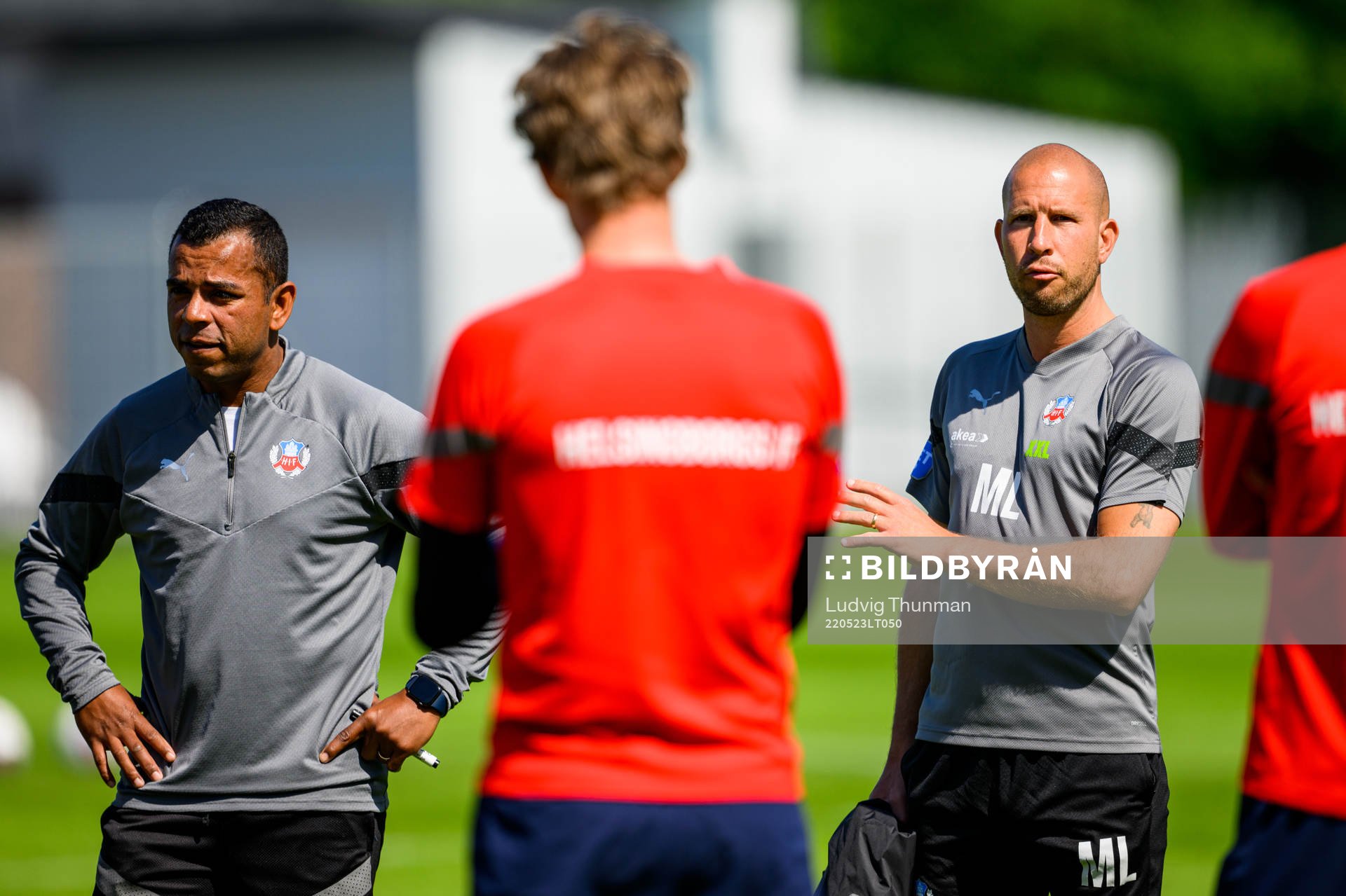 Tränare Alvaro Santos och assisterande tränare Mattias