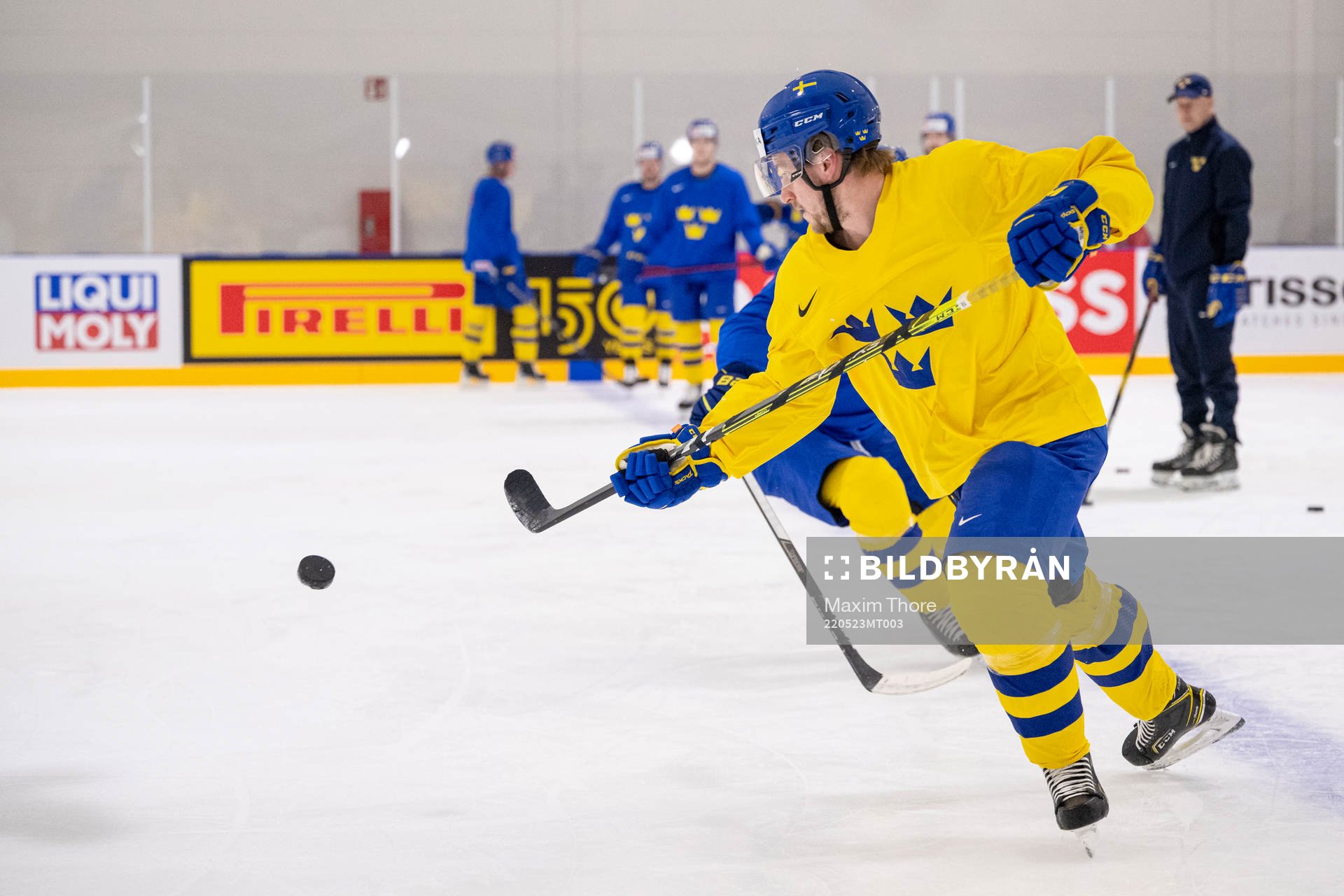 Jonathan Pudas of Sweden at a practice session