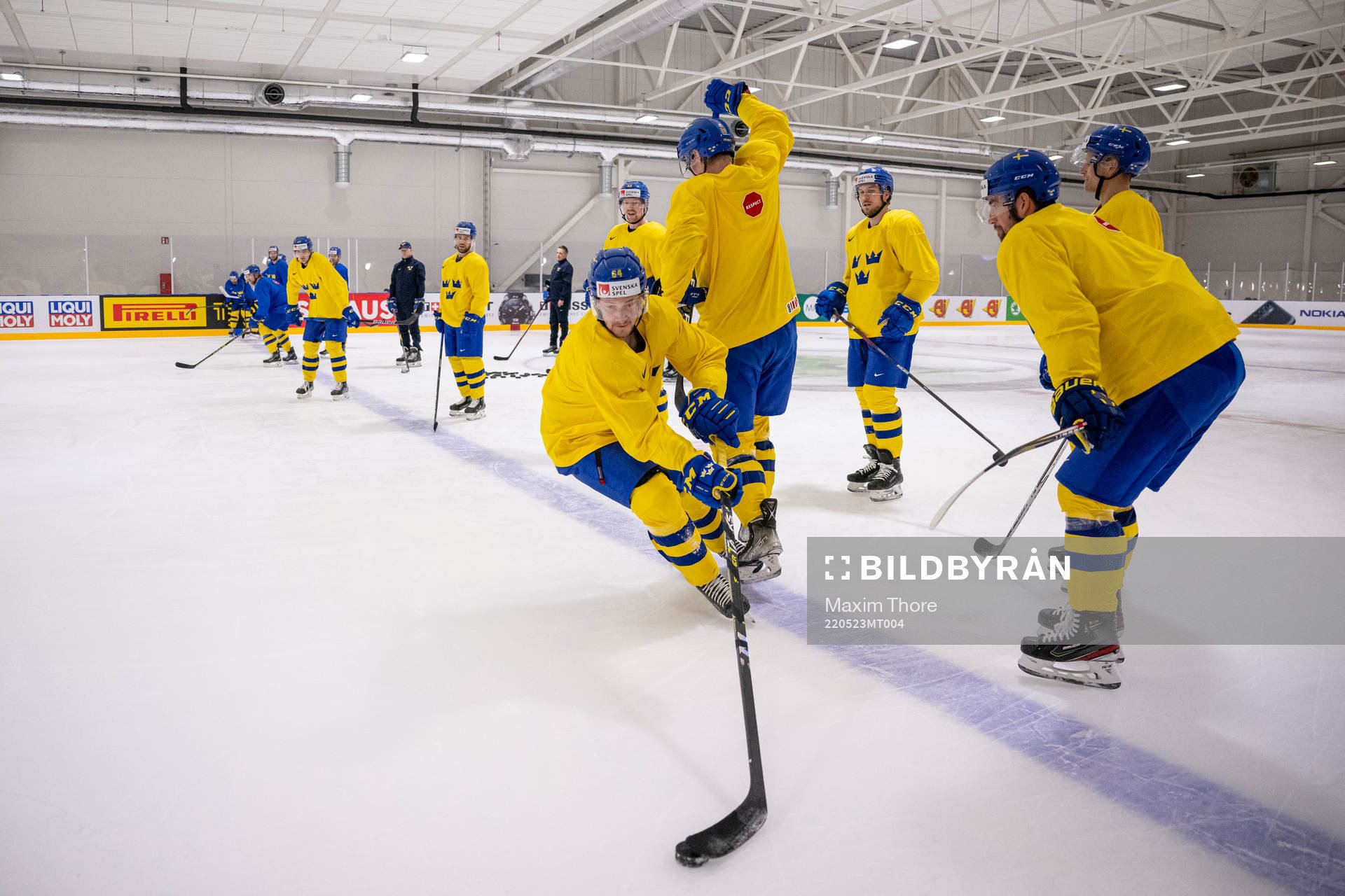 Jonathan Pudas of Sweden at a practice session