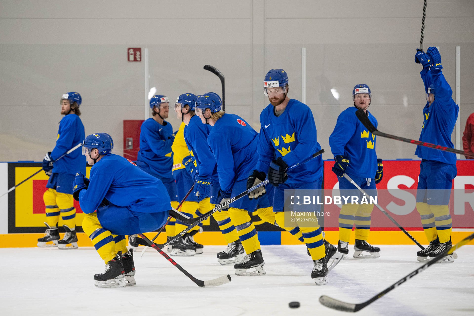 Players of Sweden celebrate