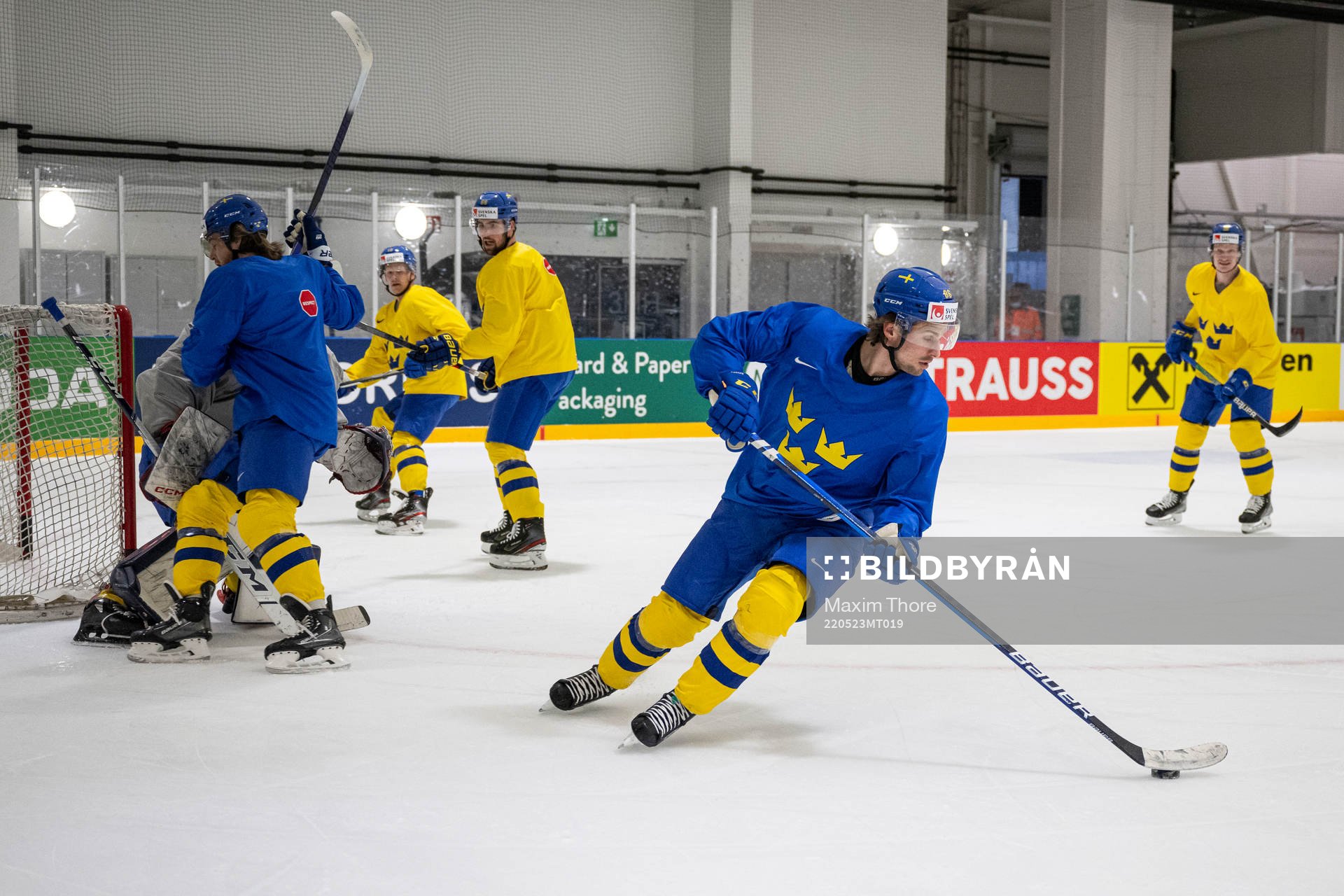Mathias Bromé of Sweden at a practice session