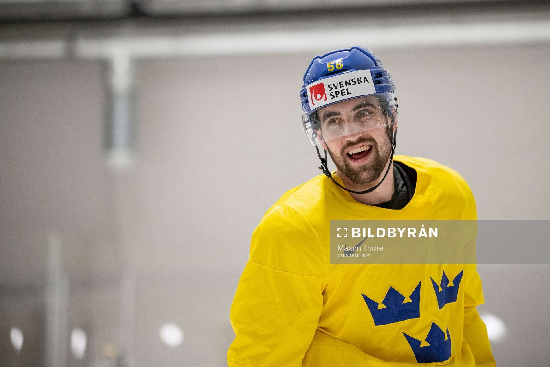Erik Gustafsson of Sweden at a practice session