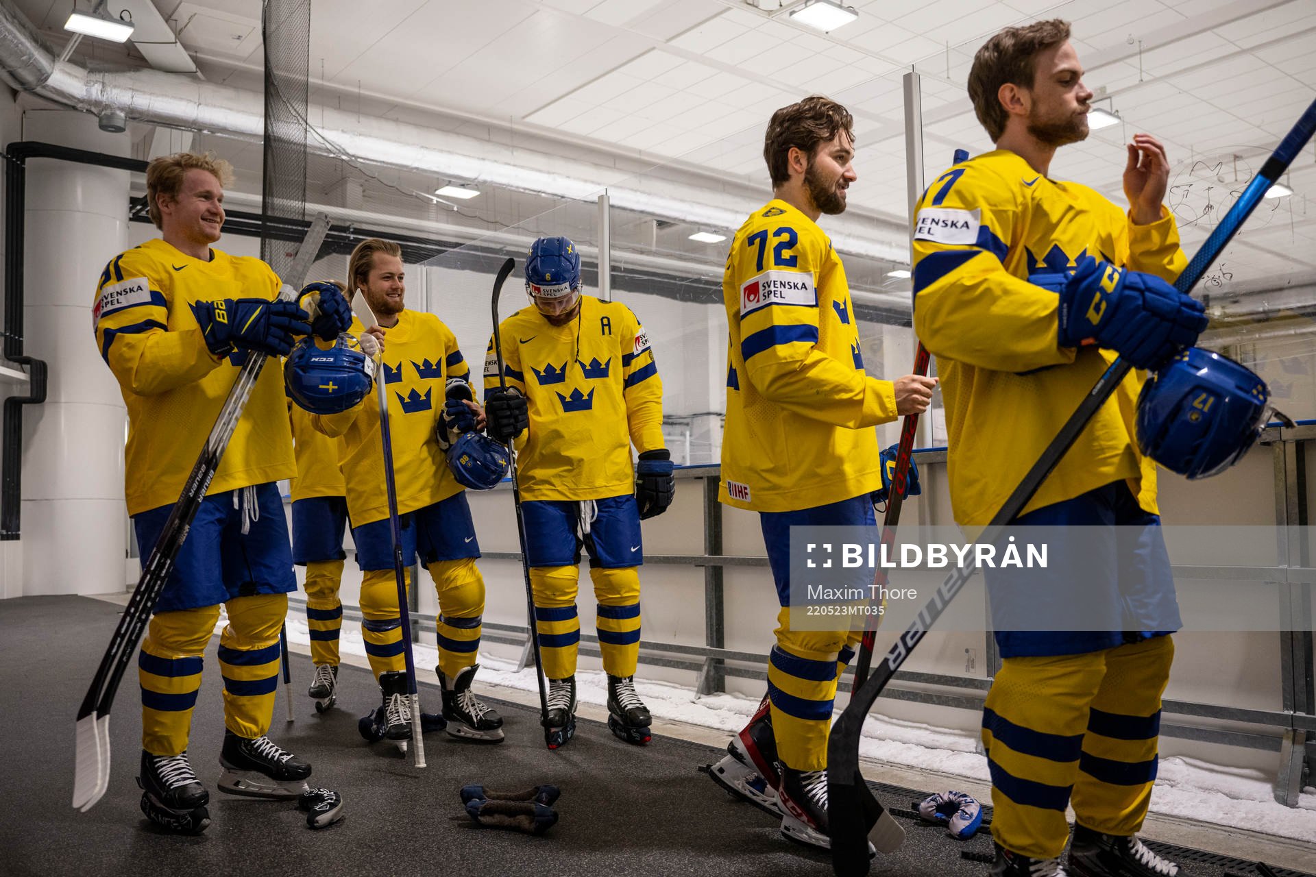Carl Grundström, William Nylander, Adam Larsson, Emil