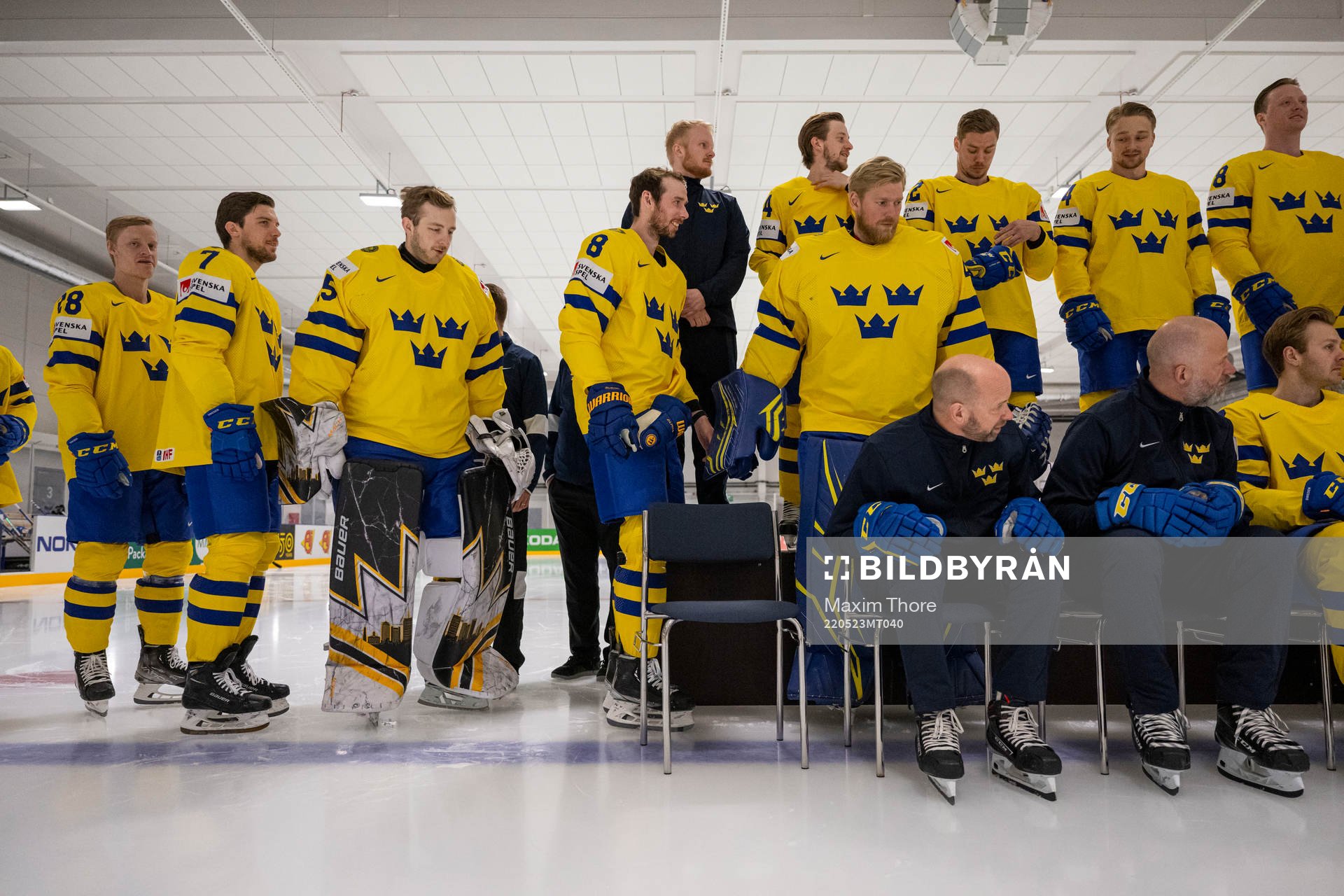 Anton Bengtsson, Henrik Tömmernes, goaltender Linus