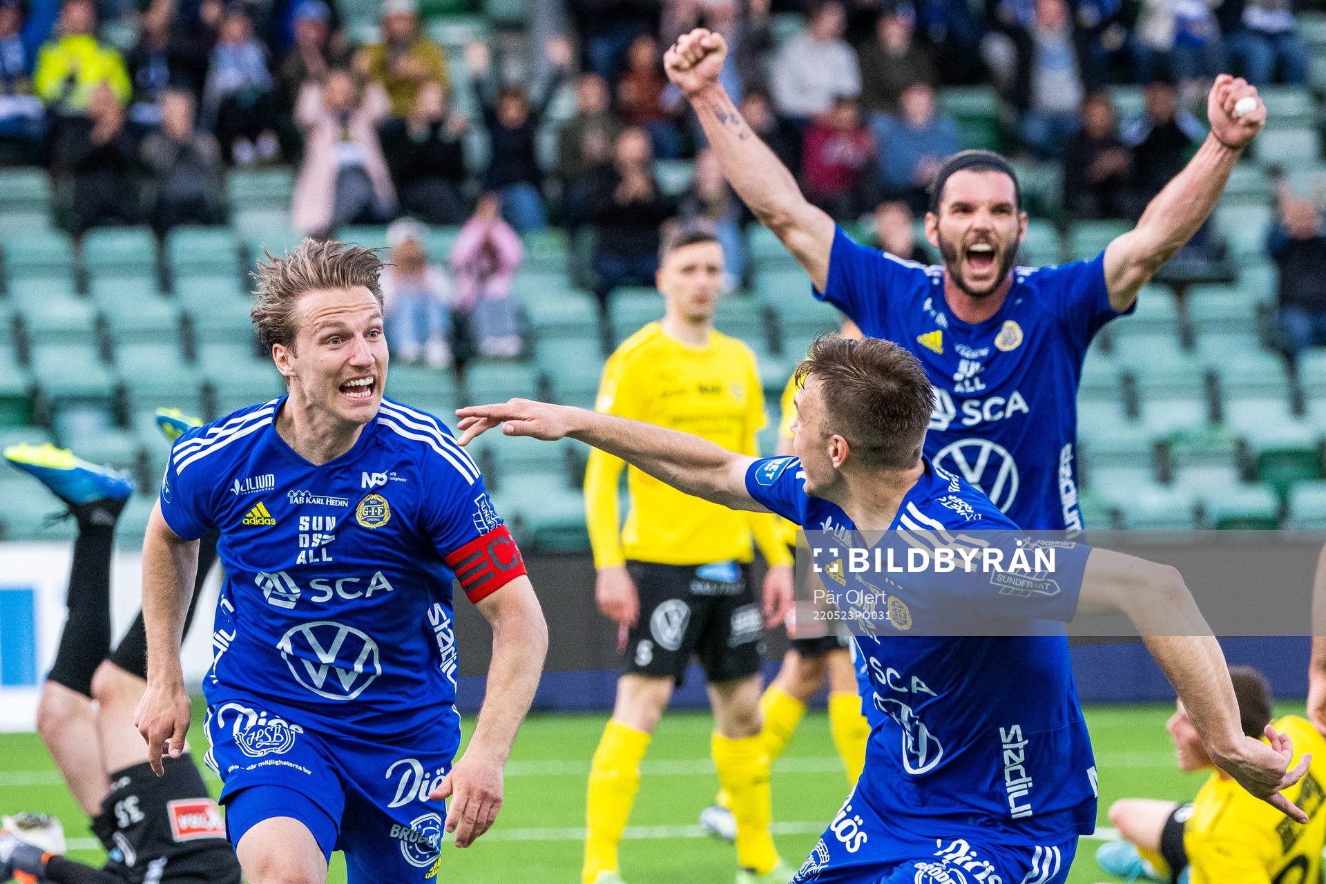 Sundsvalls Daniel Stensson jublar
