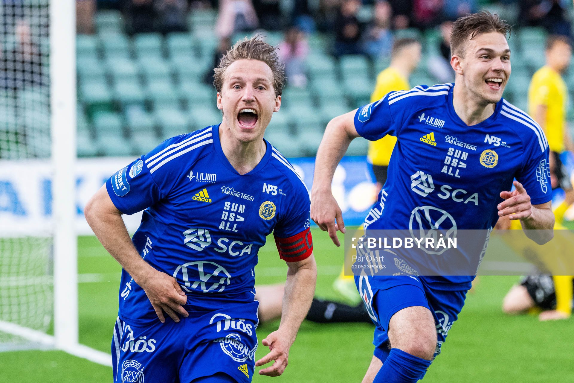 Sundsvalls Daniel Stensson jublar