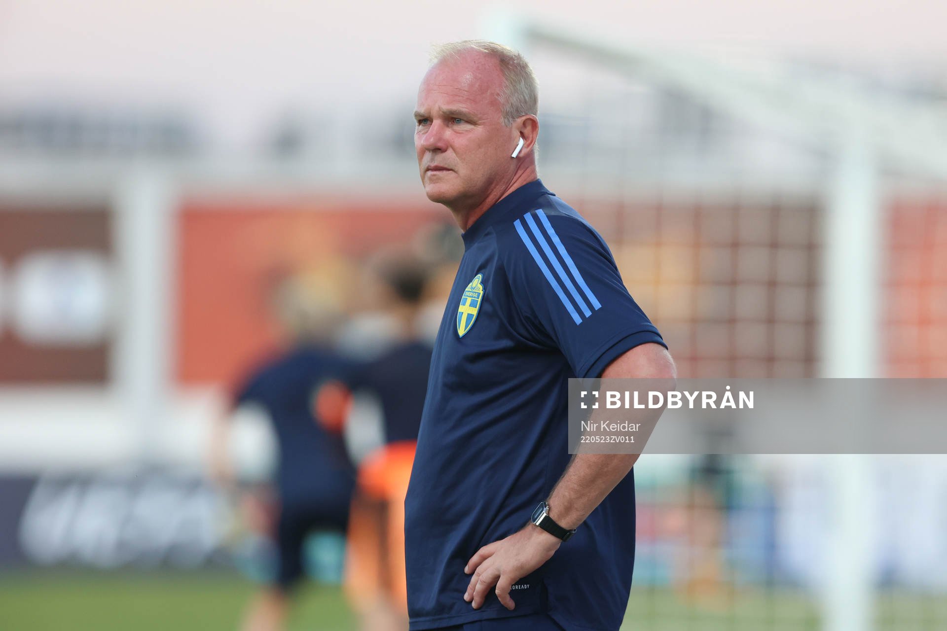 Head coach Roger Franzén of Sweden