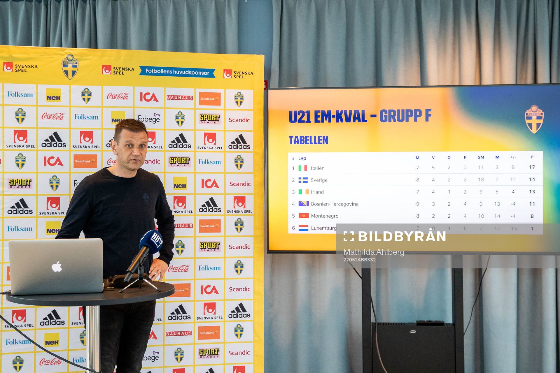 Head coach Andreas Pettersson of the Swedish U21 national