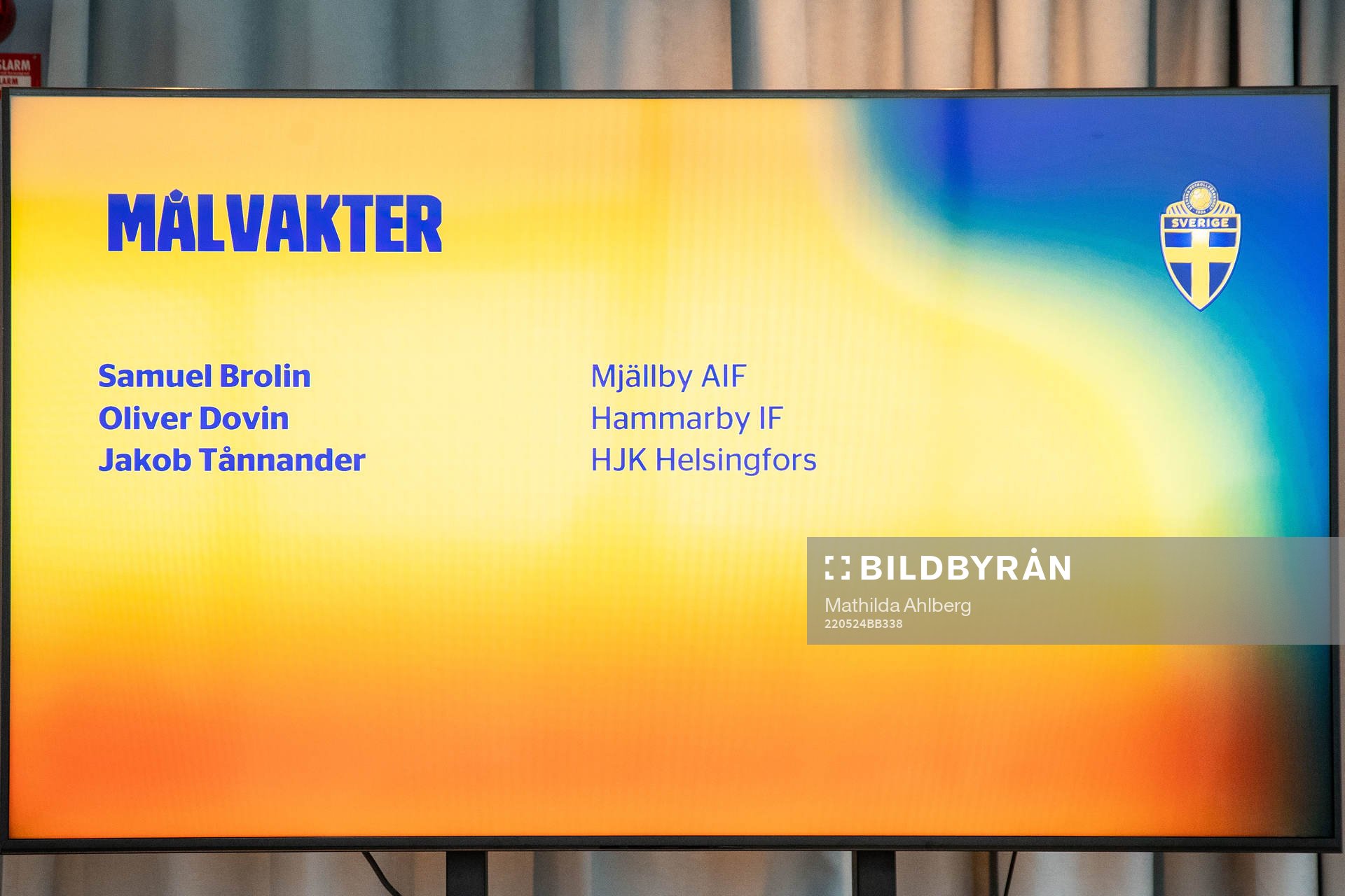 Goalkeepers of the Swedish U21 national football team