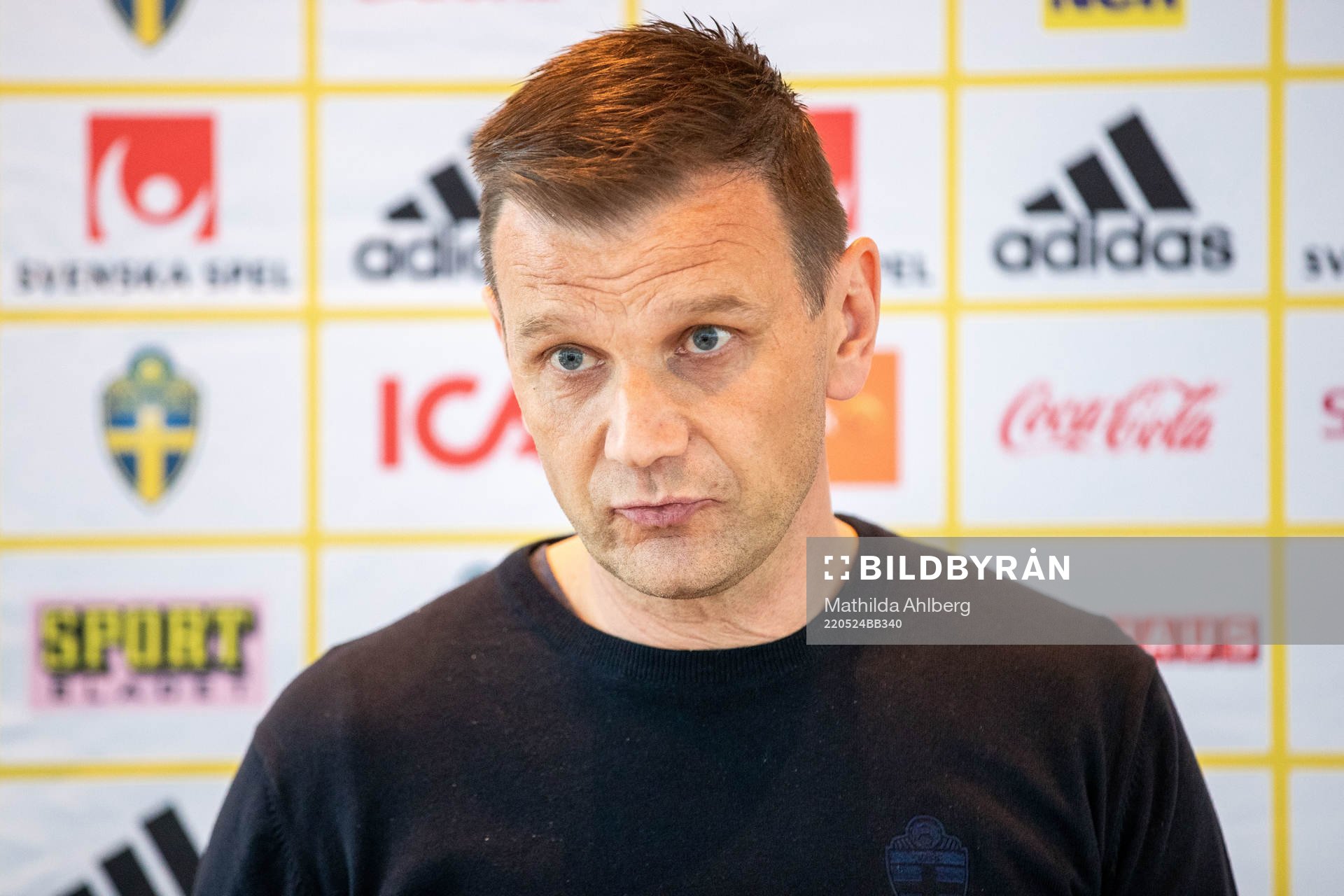 Head coach Andreas Pettersson of the Swedish U21 national